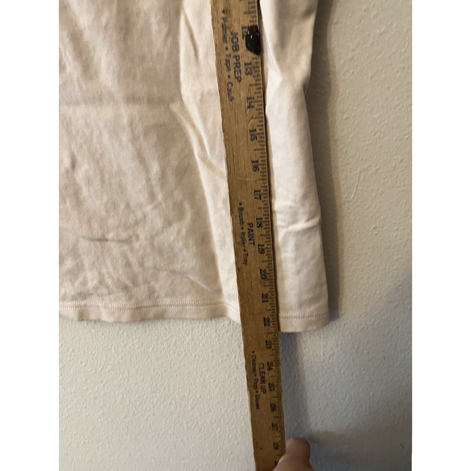 Croft & Barrow Croft & Barrow T-Shirt Beige Knit 100% Cotton Classic Petite Women's Size PL Round Neck Short Sleeve - Vintage? No - Casual Everyday Wear Size L / US 10 / IT 46 - 5 Thumbnail