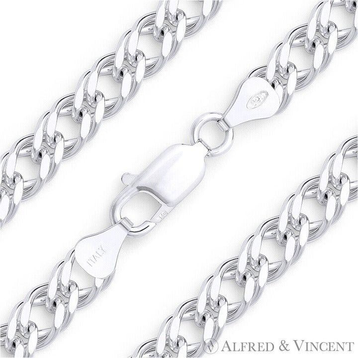 Other 6.3mm Rombo Link Chain Bracelet in .925 Sterling Silver 7" Size ONE SIZE - 1 Thumbnail