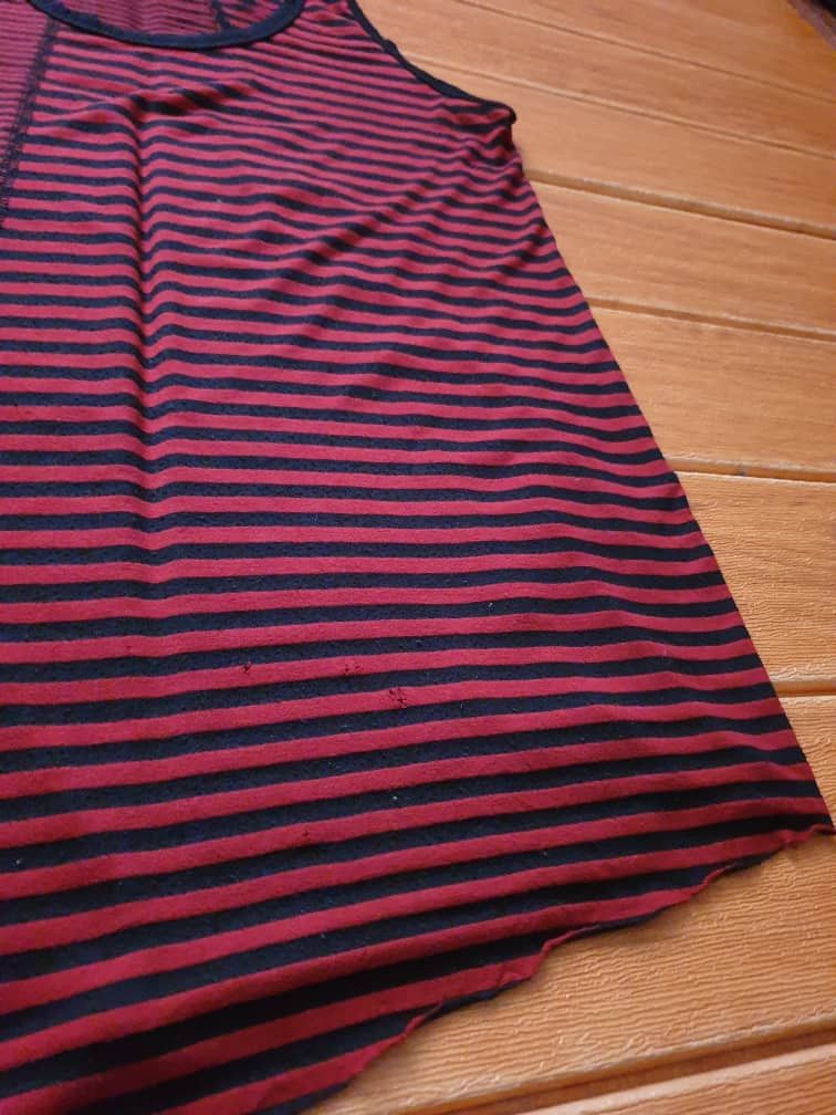 PPFM Jury Black Stripe Punk Rock gothic Sleeveless Shirt Size US M / EU 48-50 / 2 - 5 Thumbnail