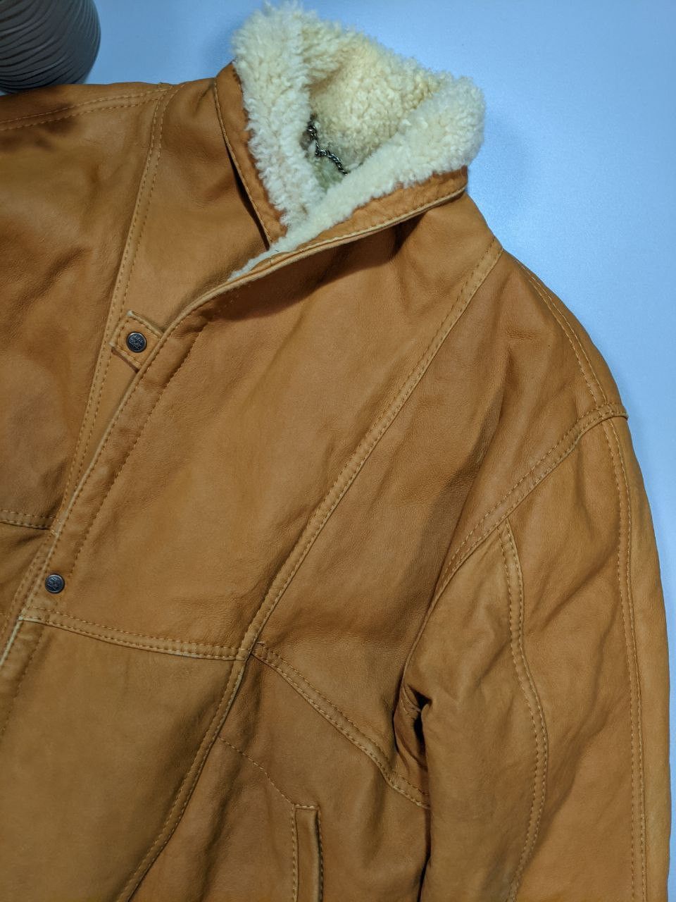 Genuine Leather × Leather × Vintage Vintage Men's Goatskin Leather Motorcycle Jacket Siz S Retro Size US S / EU 44-46 / 1 - 5 Thumbnail