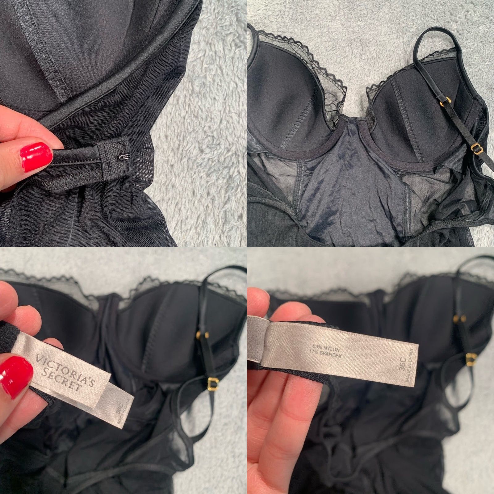 Victoria's Secret Victoria's Secret Black Lace Chemise Slip Dress Women One Size Regular Chemise Black Lace Slip Victoria's Secret Size ONE SIZE - 9 Thumbnail