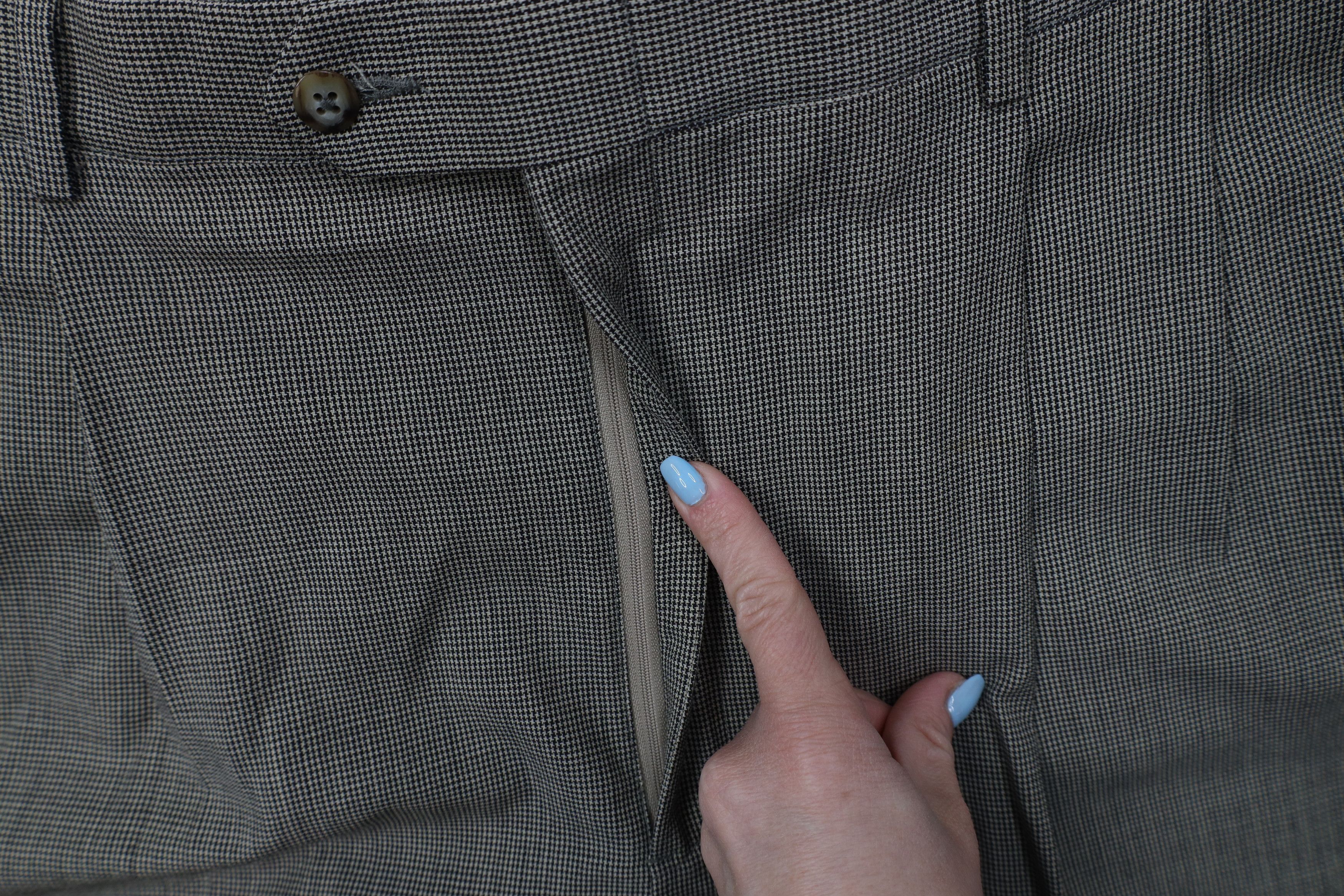 Vintage Vintage 90s Streetwear Wide Leg Chino Pants Houndstooth Size US 40 / EU 56 - 6 Thumbnail