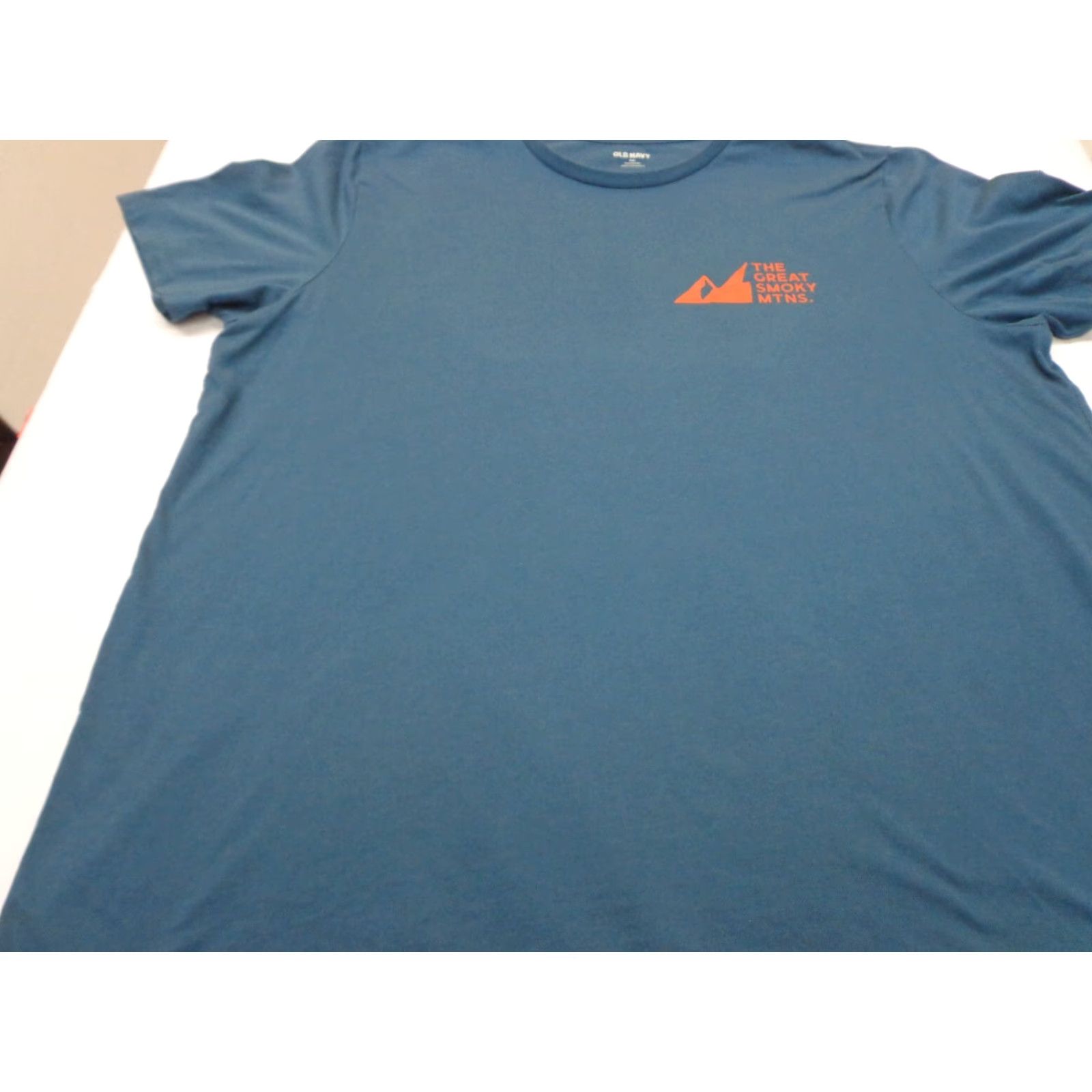 Old Navy Old Navy The Great Smoky Mountains T-Shirt Men 2XL Blue-Green Short Sleeve Nature Shirts Size US XXL / EU 58 / 5 - 3 Thumbnail