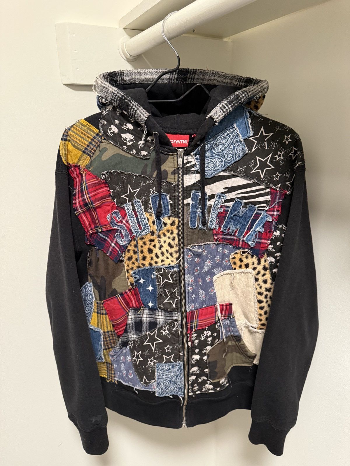 Number (N)ine × Supreme Supreme Number Nine Patchwork Zip Up