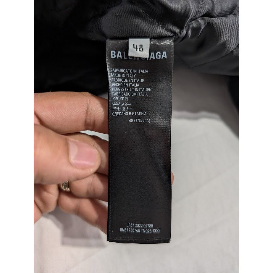 Balenciaga o1rshd1 Fleece Zip Up Jacket in Black Size US M / EU 48-50 / 2 - 13 Thumbnail