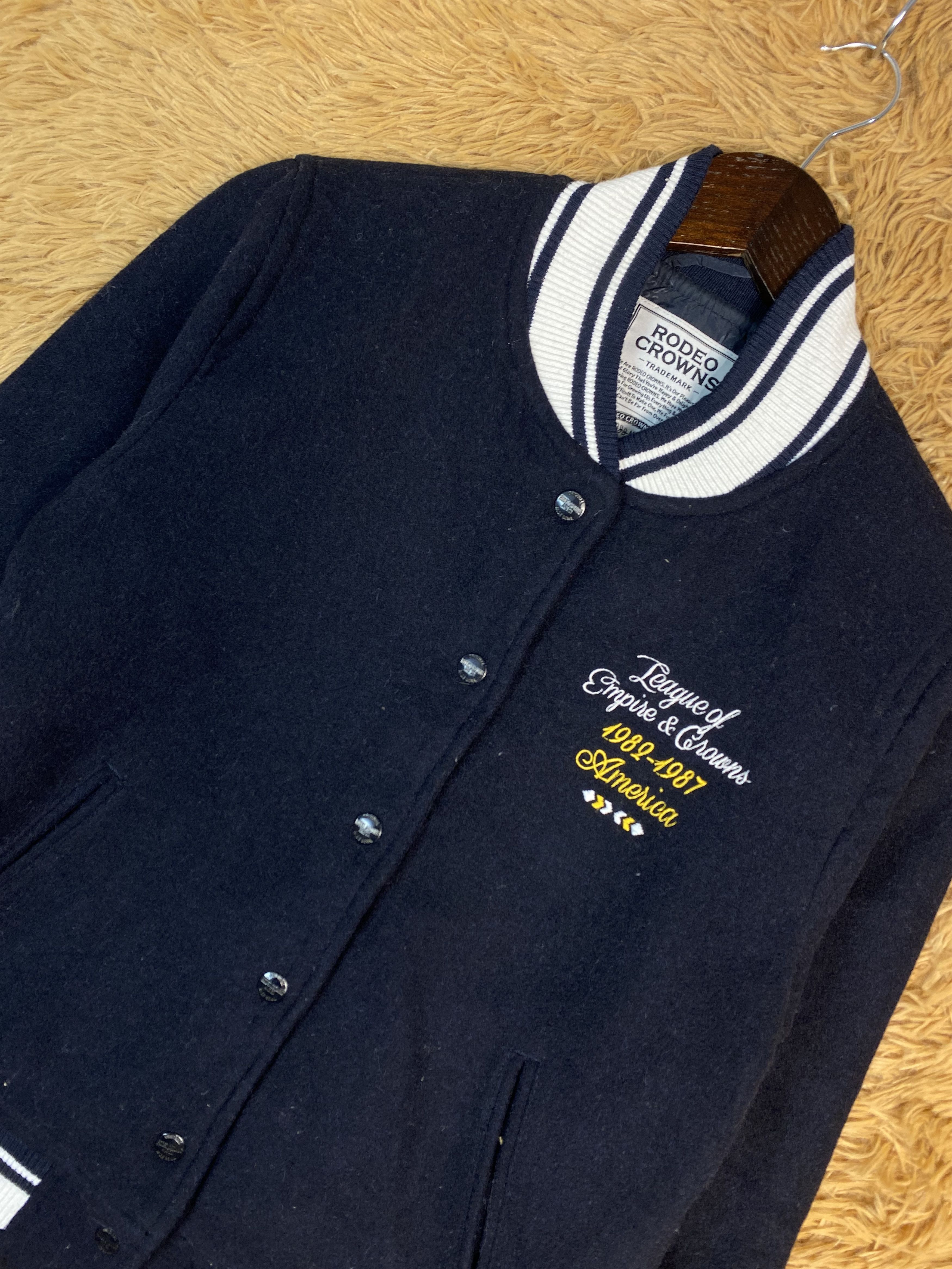 MLB Vintage Rodeo Crowns Varsity Jacket DJ0356 Size US M / EU 48-50 / 2 - 3 Thumbnail