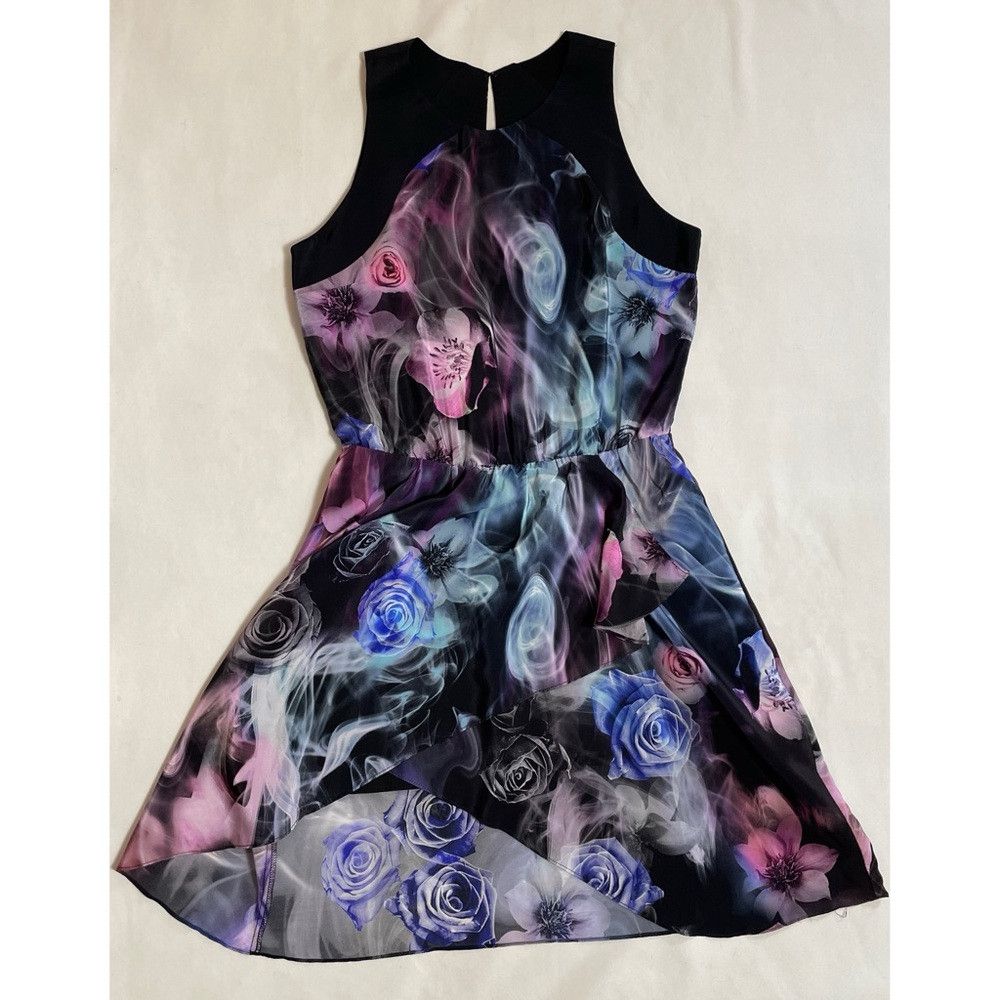 Amanda Uprichard New Amanda Uprichard Silk Floral Watercolor Sleeveless Dres Size L / US 10 / IT 46 - 6 Thumbnail