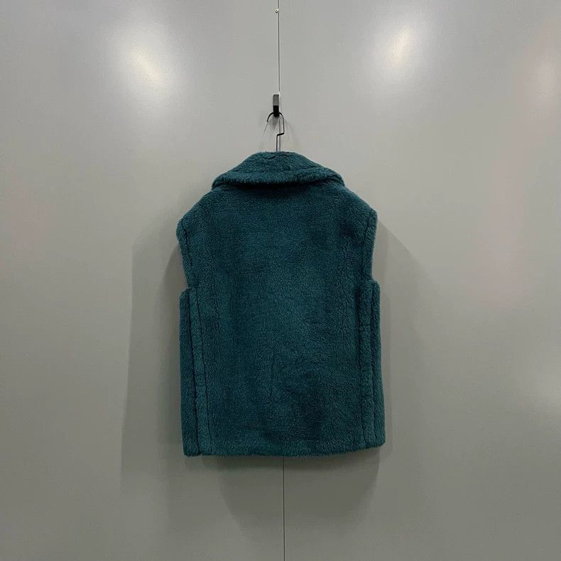 Max Mara Max Mara Turquoise fleece vest Size M / US 6-8 / IT 42-44 - 2 Thumbnail