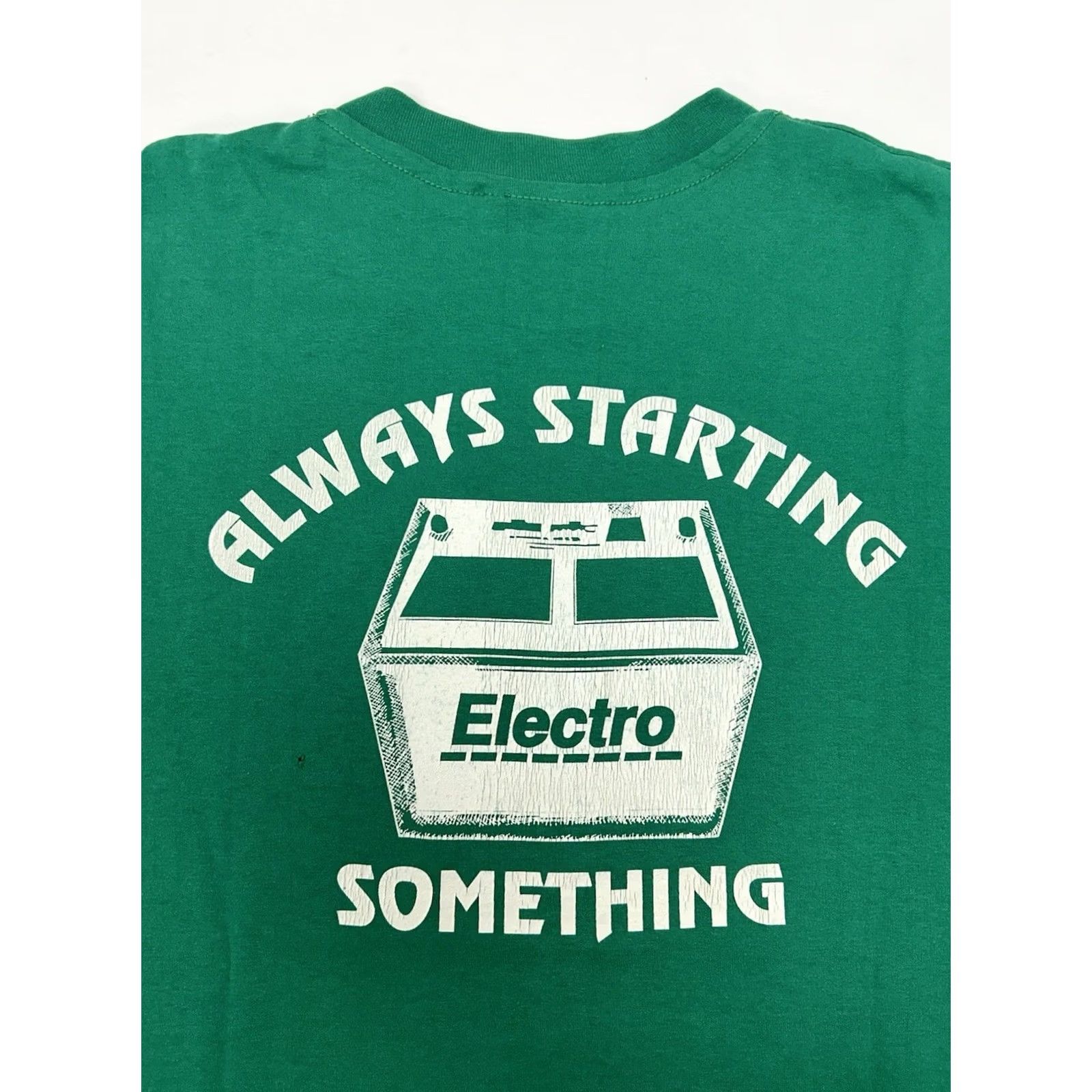 Vintage VINTAGE Electro Always Starting Something Promo Tee Green Large Men Size US L / EU 52-54 / 3 - 2 Thumbnail