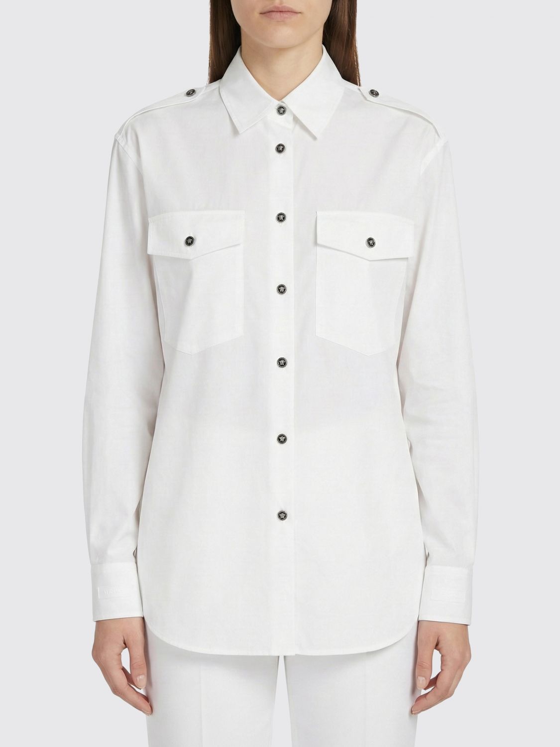 Versace Versace Shirt Woman White Size M / US 6-8 / IT 42-44 - 1 Thumbnail