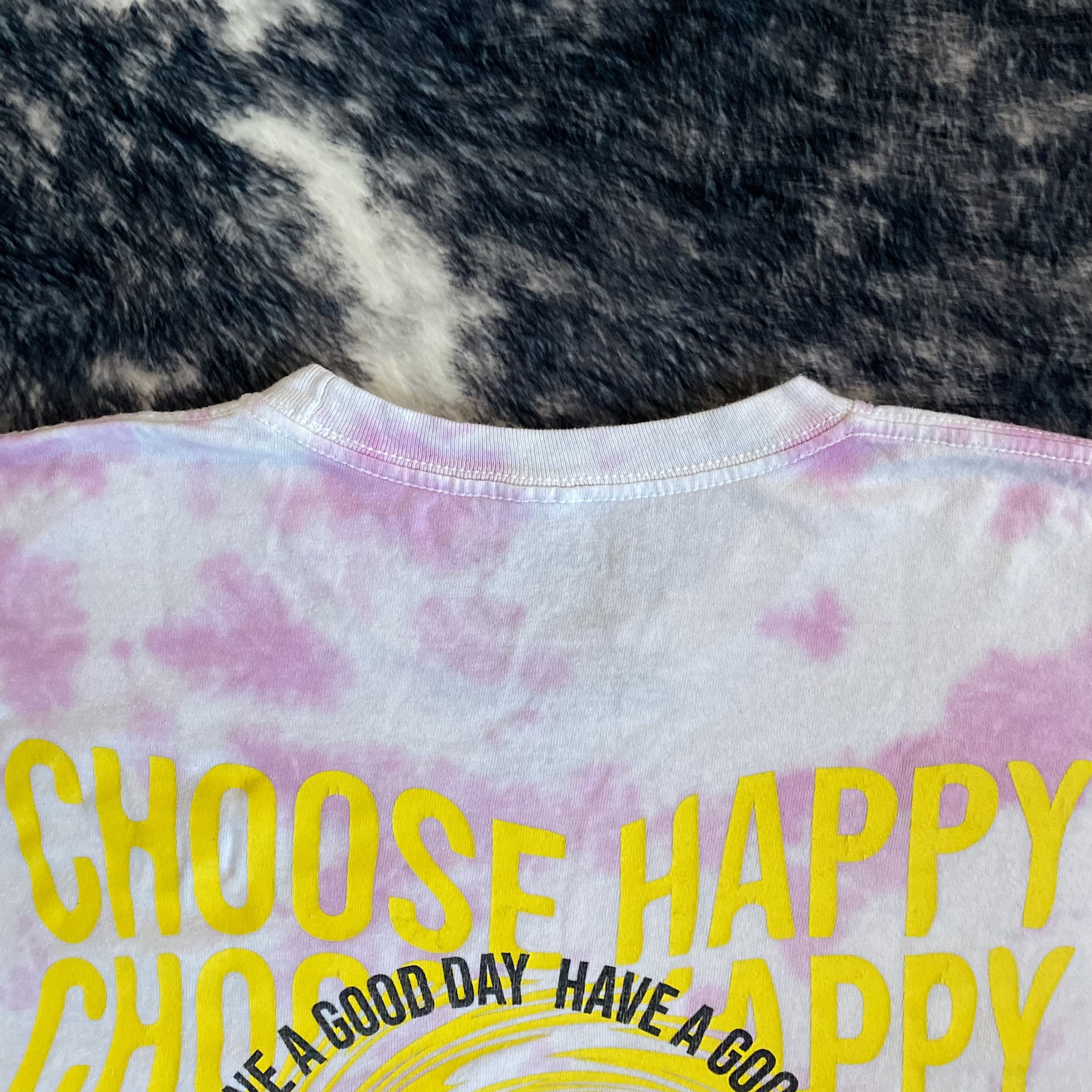 Chemistry Happy Smiley “Have A Good Day” Tie-Dye T-shirt in Pink Size US XL / EU 56 / 4 - 7 Thumbnail