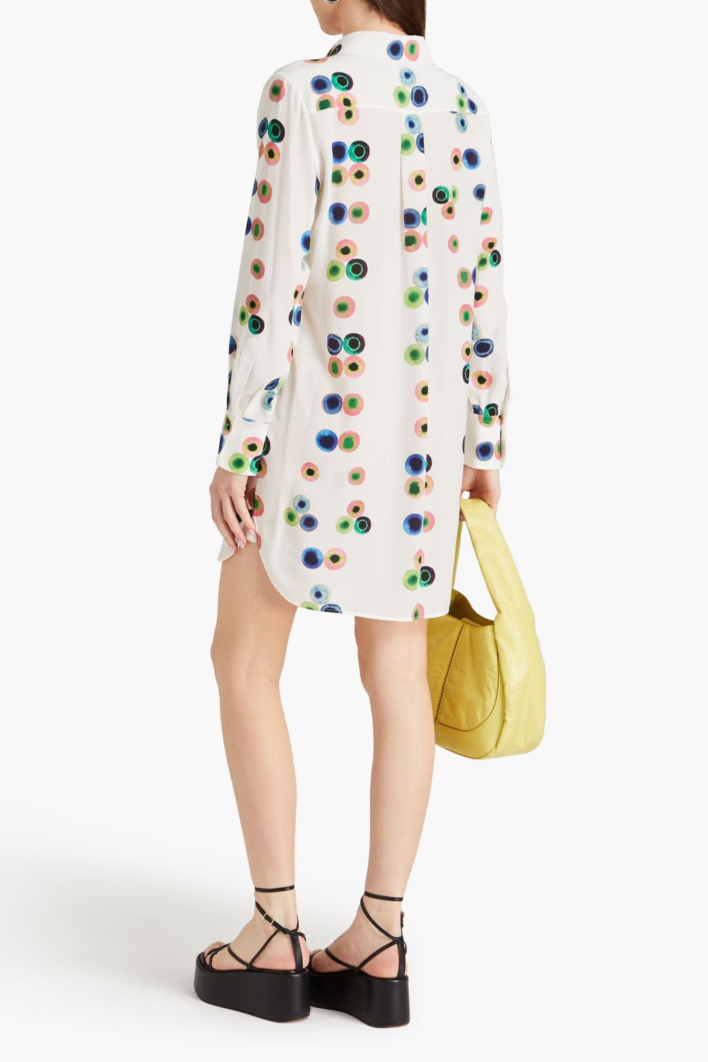 Chloe o1y0825 Mini Dress in Multicolor Size XS / US 0-2 / IT 36-38 - 3 Thumbnail
