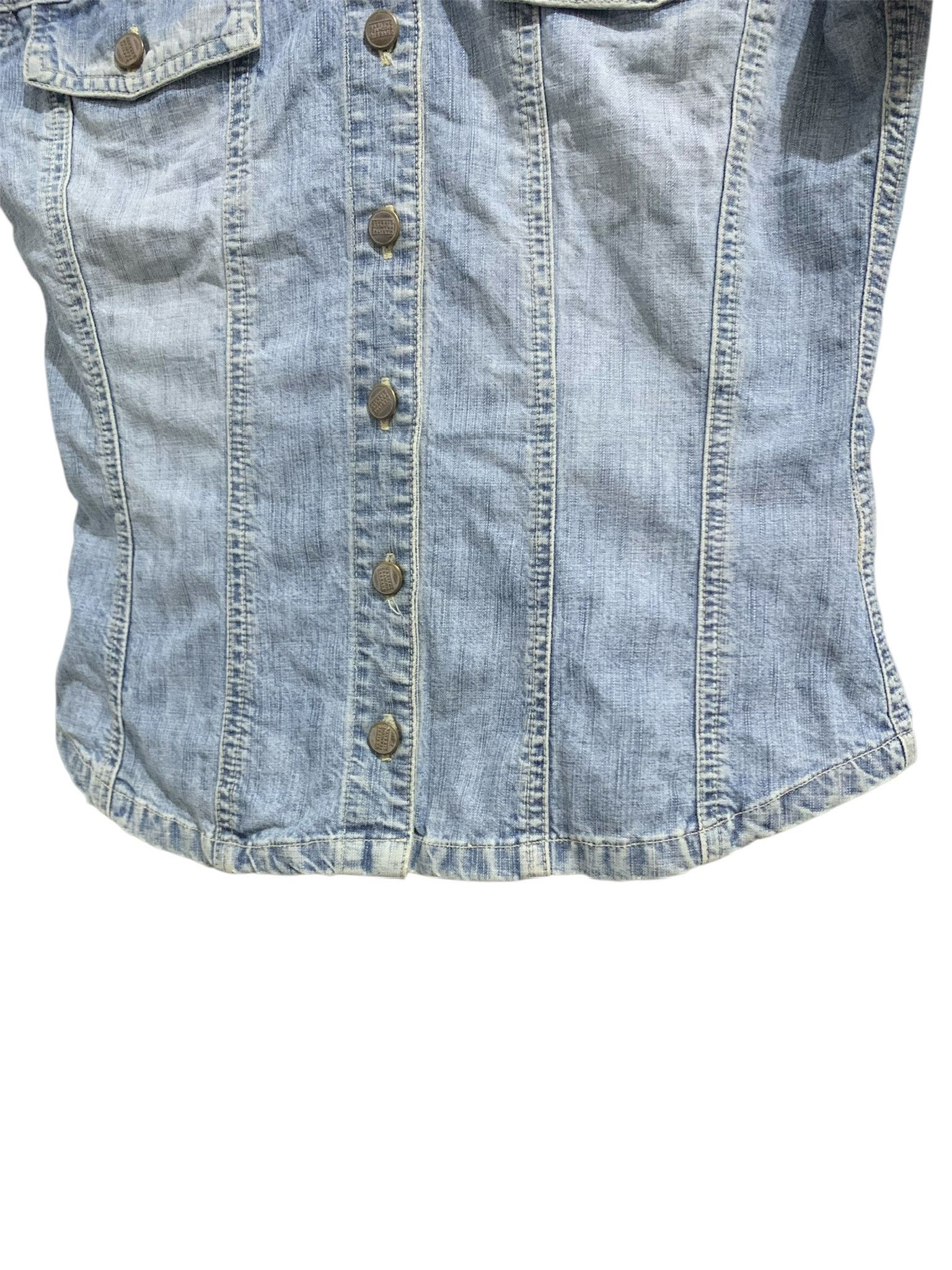 Marithe + Francois Girbaud Marithe Francois Girbaud Denim Shirt Size M / US 6-8 / IT 42-44 - 5 Thumbnail