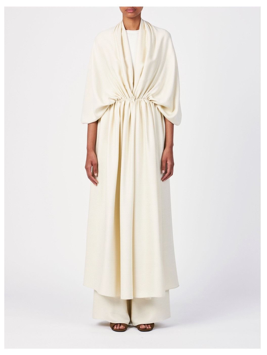 Loro Piana o1srvl11e0525 FAN8314 Dustin Coat in Cream Size XS / US 0-2 / IT 36-38 - 3 Thumbnail