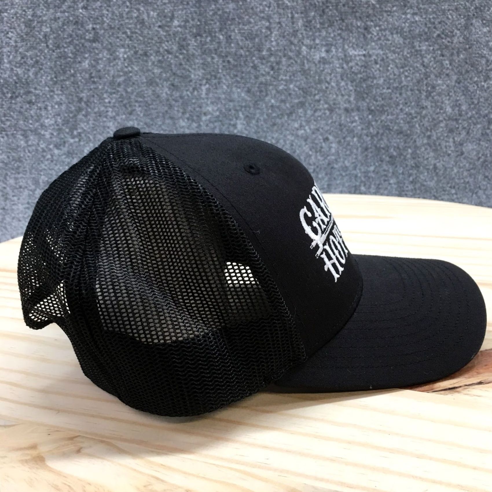 Vintage Carter Hot Shot Richardson Trucker Hat Men Black OS Curved Brim Embroidered Logo Size ONE SIZE - 6 Thumbnail