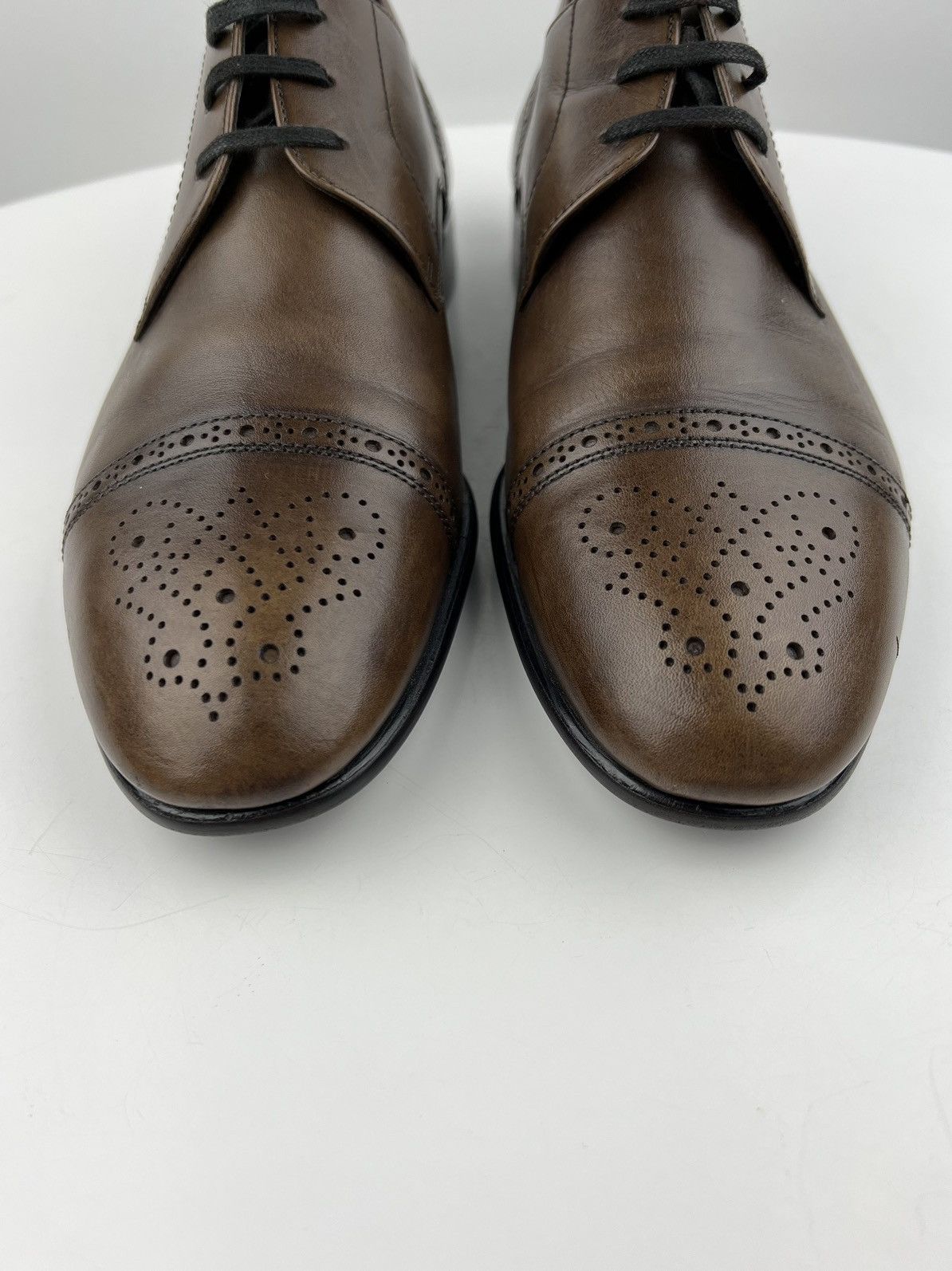 Balmain BALMAIN PARIS Derby Leather Shoes Wingtip Brown Men’s Size US 9 / EU 42 - 6 Thumbnail
