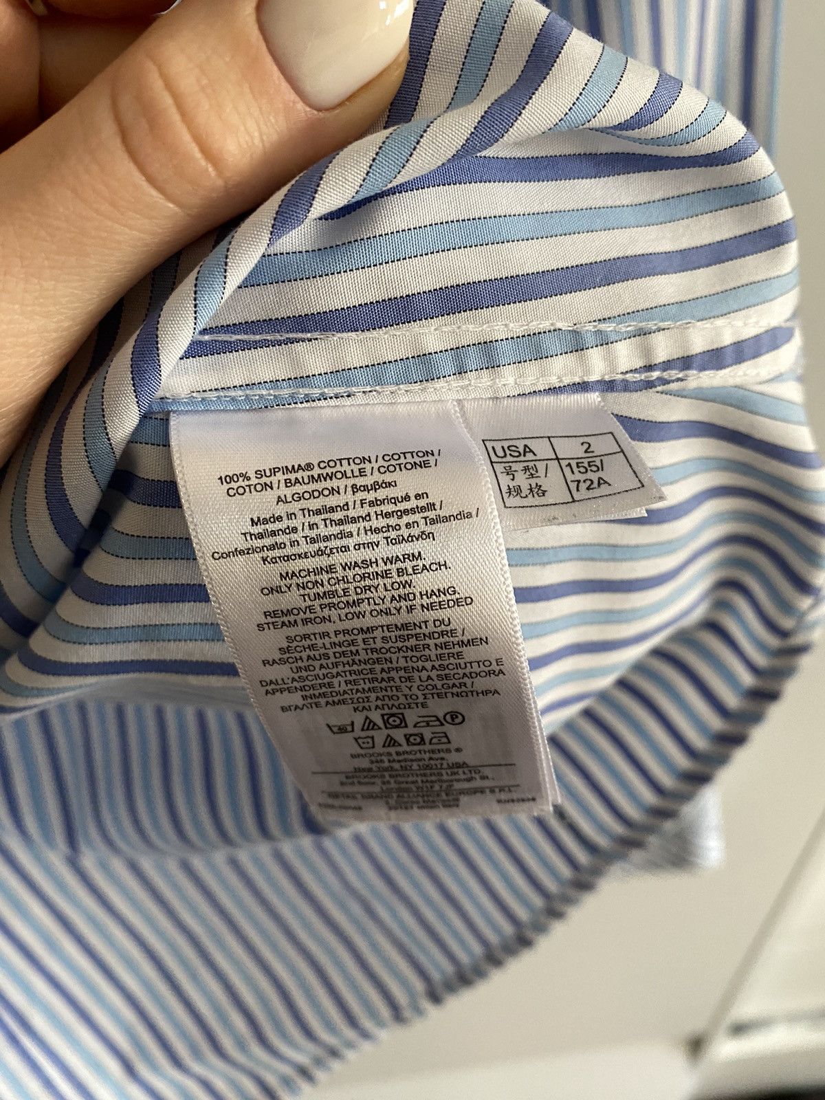 Brooks Brothers Brooks Brothers stripped blue shirt Size S / US 4 / IT 40 - 5 Thumbnail