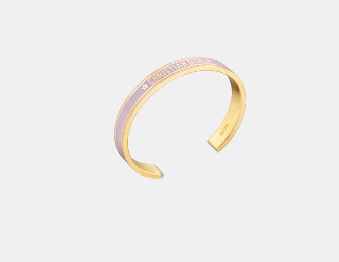 Dior o1w1db11224 Size: OS / Code Bangle in Gold & Lilac Size ONE SIZE - 1 Thumbnail