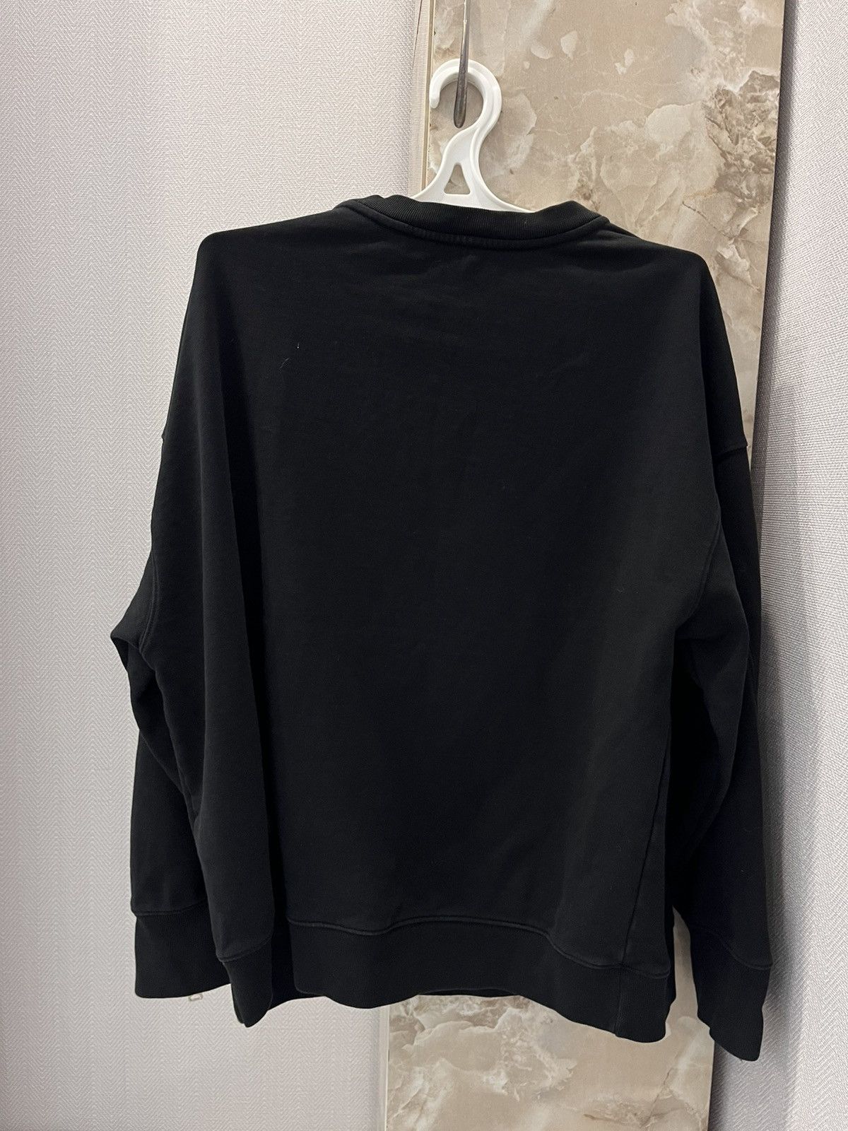 Allsaints × Designer Allsaints Sweatshirt Blank Black Crew neck Zipper Sleeve Size US M / EU 48-50 / 2 - 5 Thumbnail