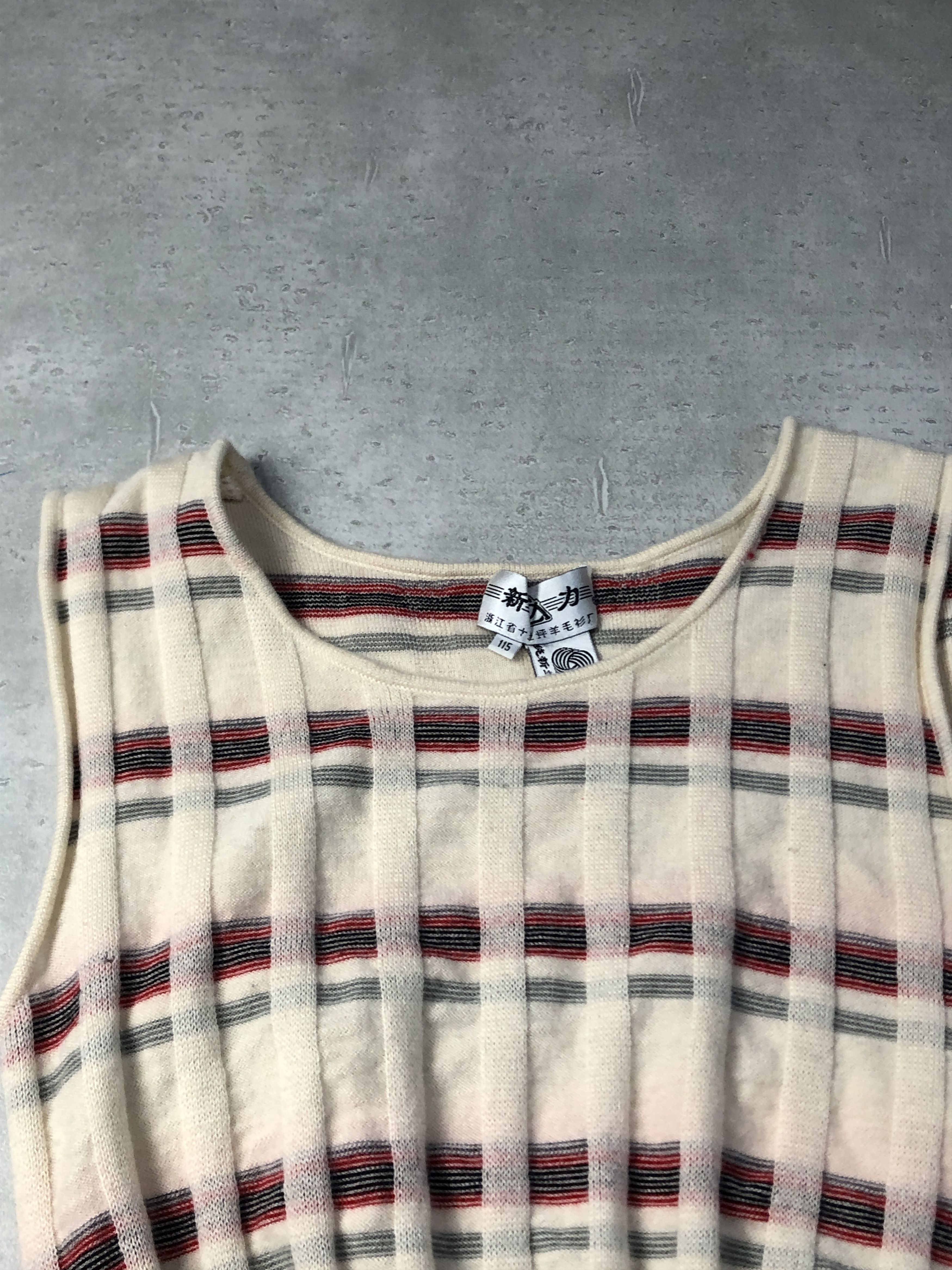 Vintage Vingage vest knit sweater 29-2-11 91 Size ONE SIZE - 4 Thumbnail