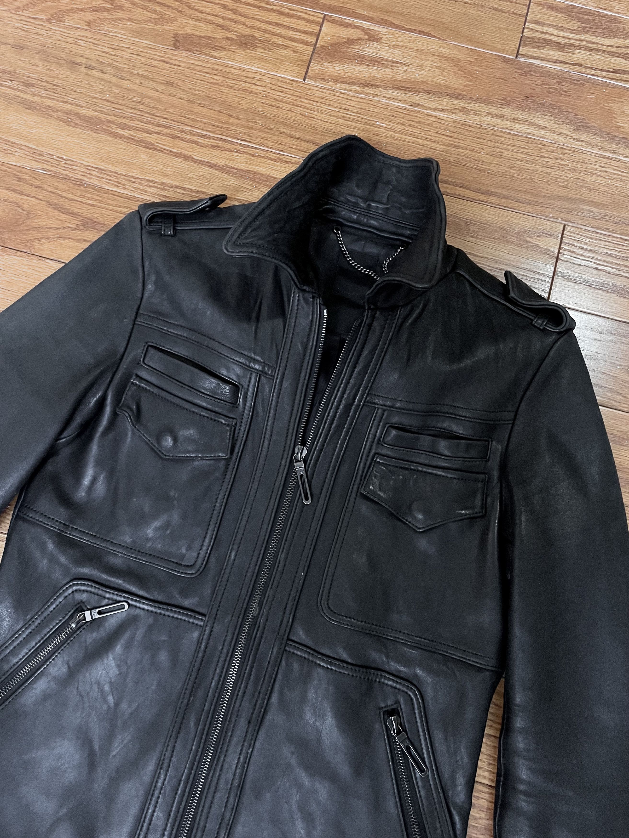 Japanese Brand 4-Pocket Leather Jacket Size US S / EU 44-46 / 1 - 2 Thumbnail