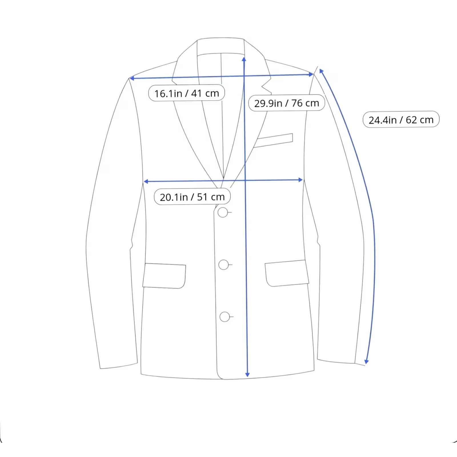 Suitsupply Suitsupply Blazer Men's UK 38 Wool Single Breasted Sienna Int Straight-Slim Cut Blue Size 38R - 3 Thumbnail