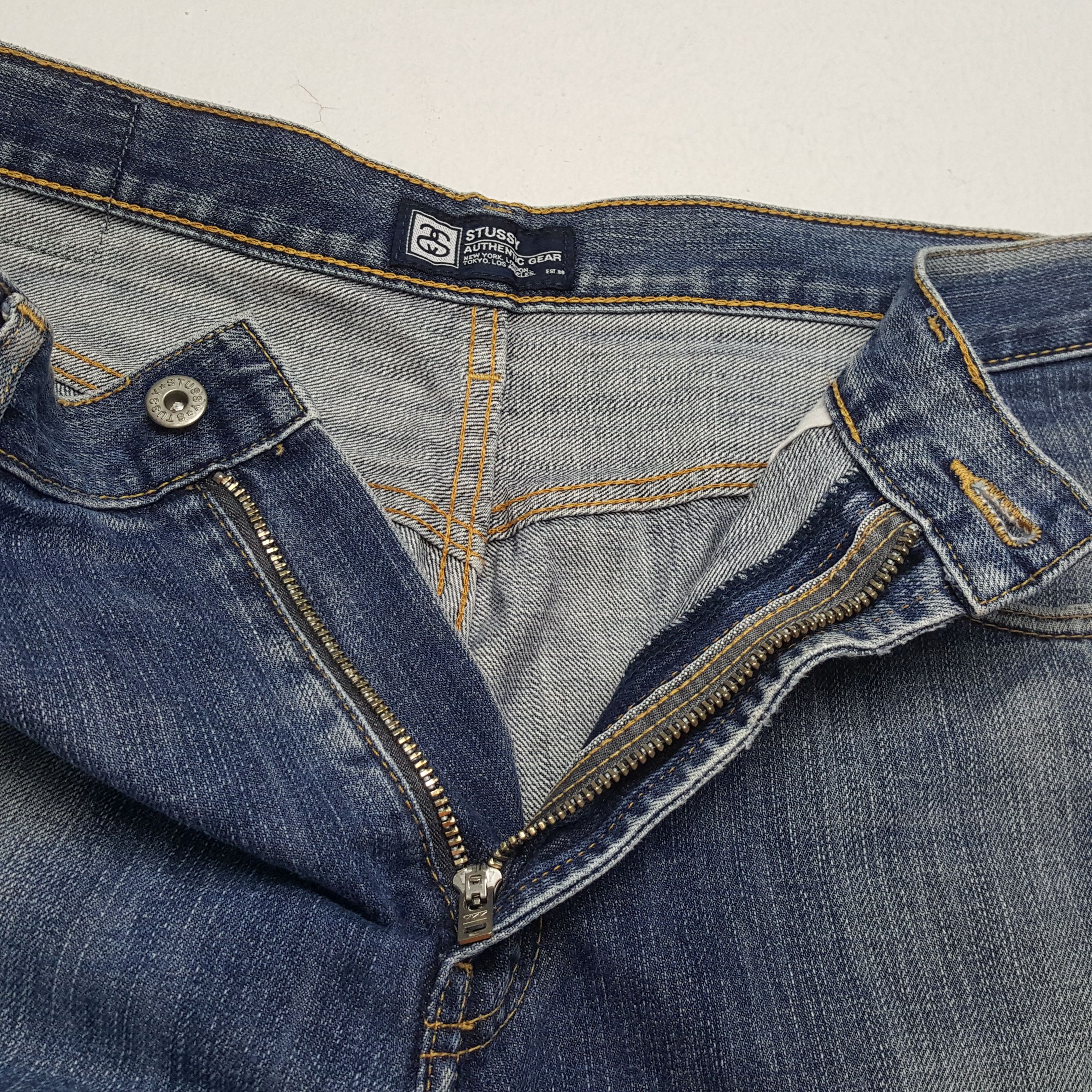Stussy × Vintage Vintage STUSSY Streetwear Skateboard Logo Style Jeans Size US 34 / EU 50 - 12 Thumbnail