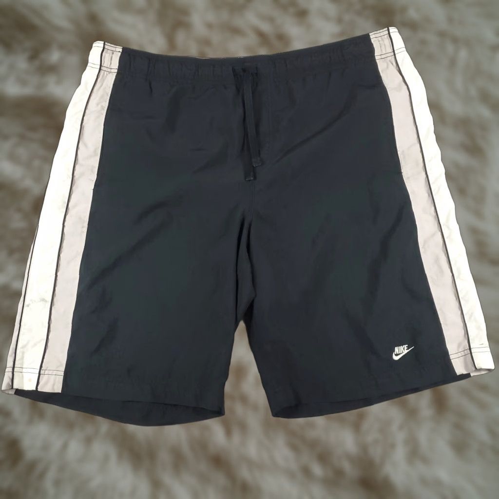Nike VINTAGE Nike Shorts Mens XL Gray Swoosh Beach Board Swim Trunks Size US 36 / EU 52 - 1 Thumbnail