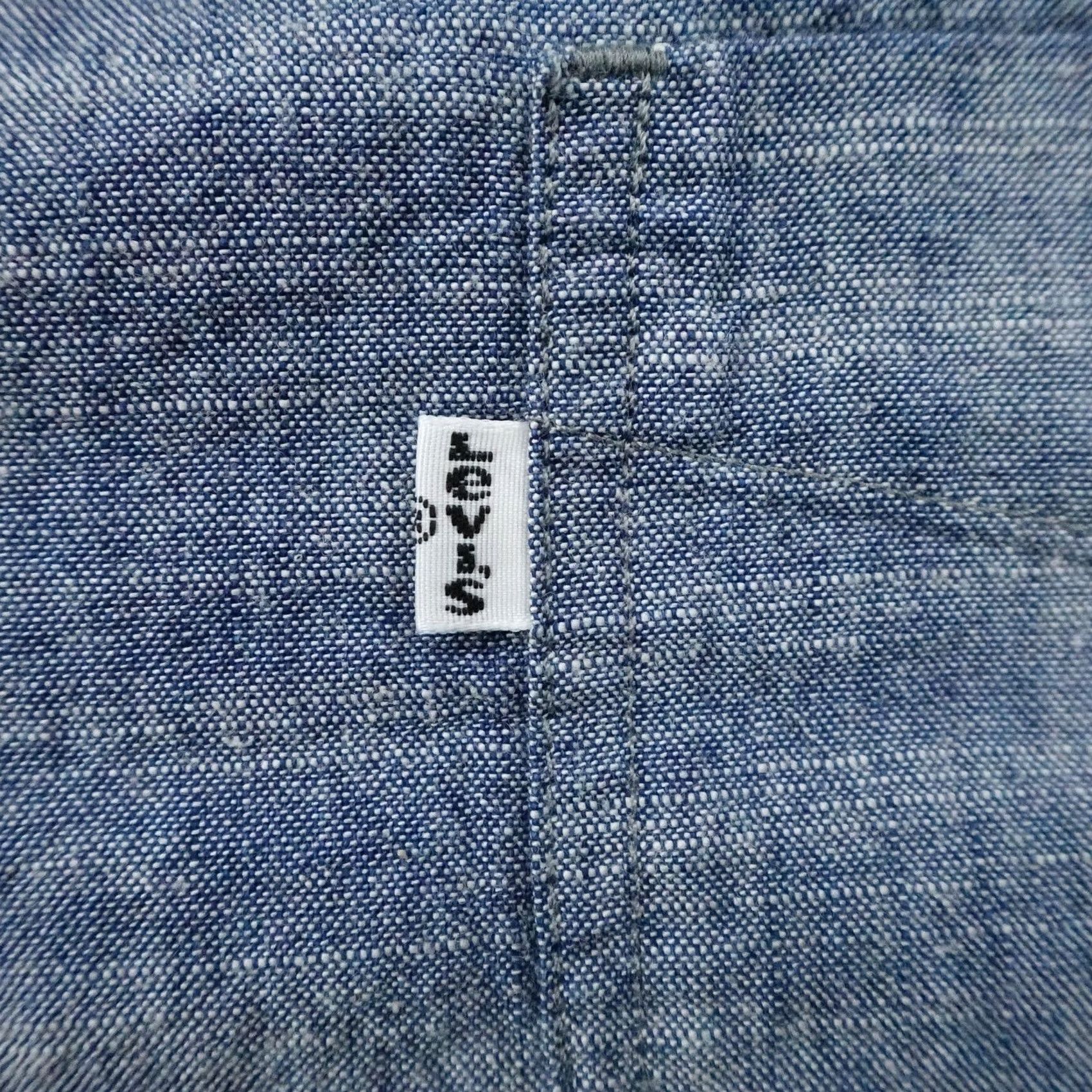 Levi's VINTAGE? No. Levi's Shirt Mens XL Blue Chambray Button-Up Long Sleeve Work Field Casual Size US XL / EU 56 / 4 - 3 Thumbnail