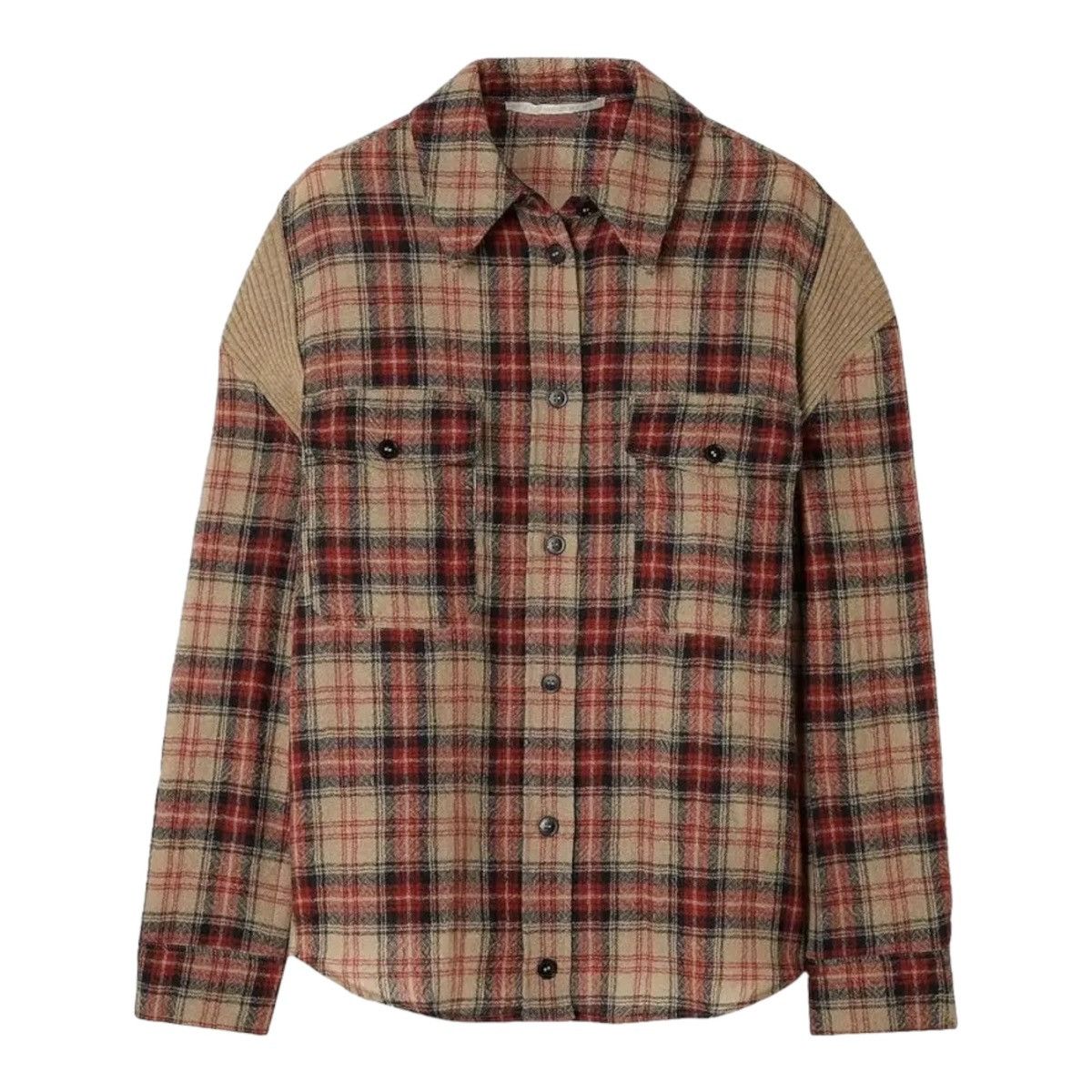 Stella McCartney $1,075 glen plaid ribbed flannel Size US M / EU 48-50 / 2 - 1 Thumbnail