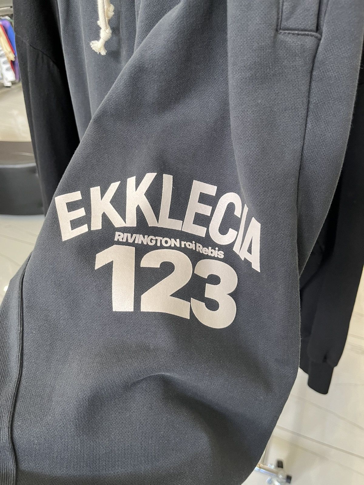 RRR-123 Ekklecia Black Sweatpants Size US 38 / EU 54 - 3 Thumbnail