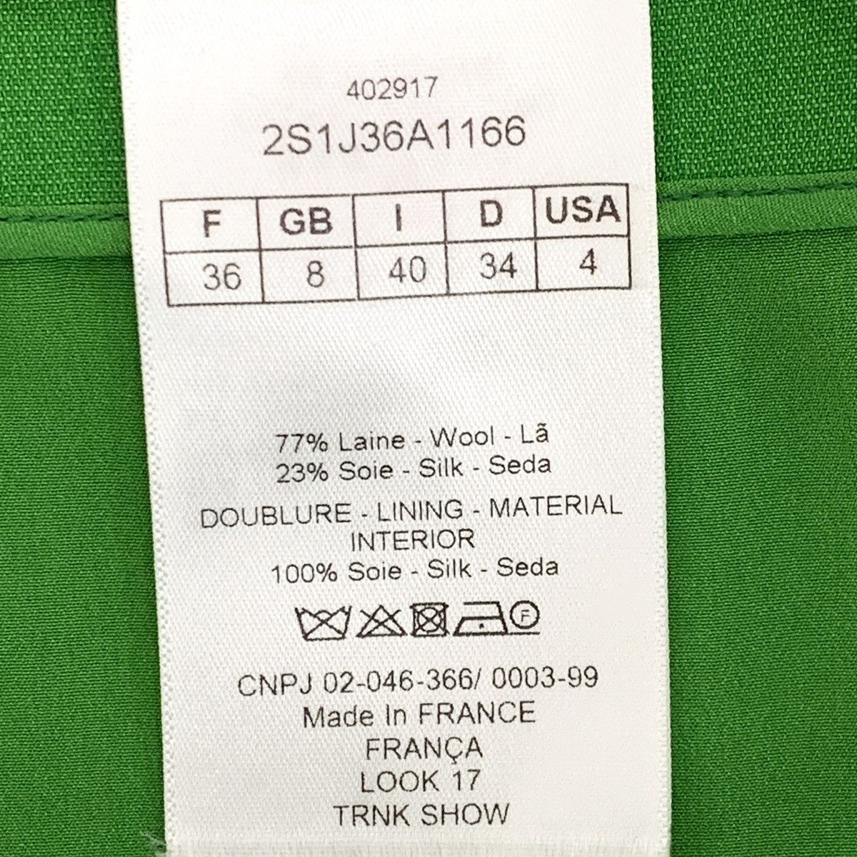 Dior Dior Green Wool Casual Mini Skirt K26WX Size 25" / US 0 / IT 36 - 6 Thumbnail