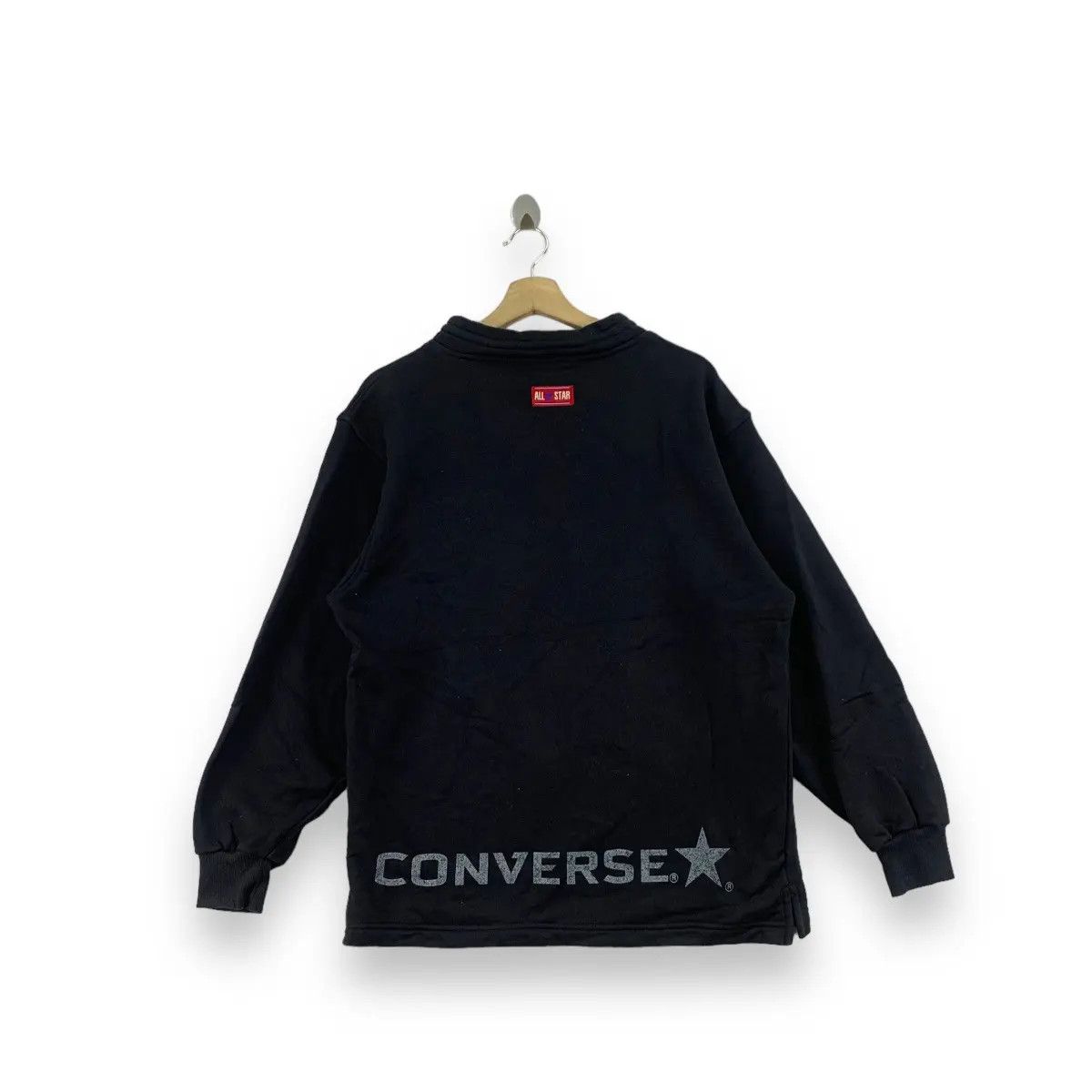 Converse Vintage CONVERSE ALL STAR Embossed Turtleneck Sweatshirt Size US M / EU 48-50 / 2 - 3 Thumbnail