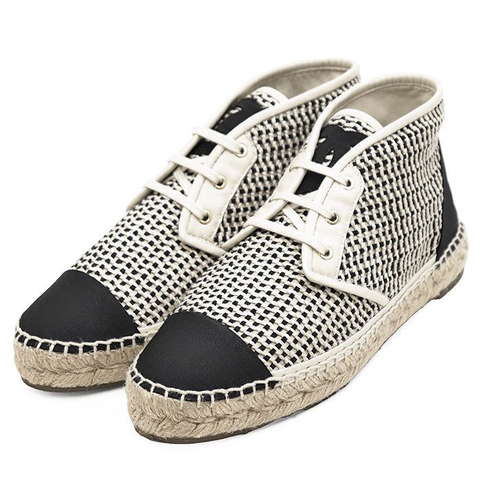 Chanel Chanel Chanel G37304 Jute Mesh Knit Sneaker Textile Shoes G37304 DUTY FREE for USA Size ONE SIZE - 1 Thumbnail