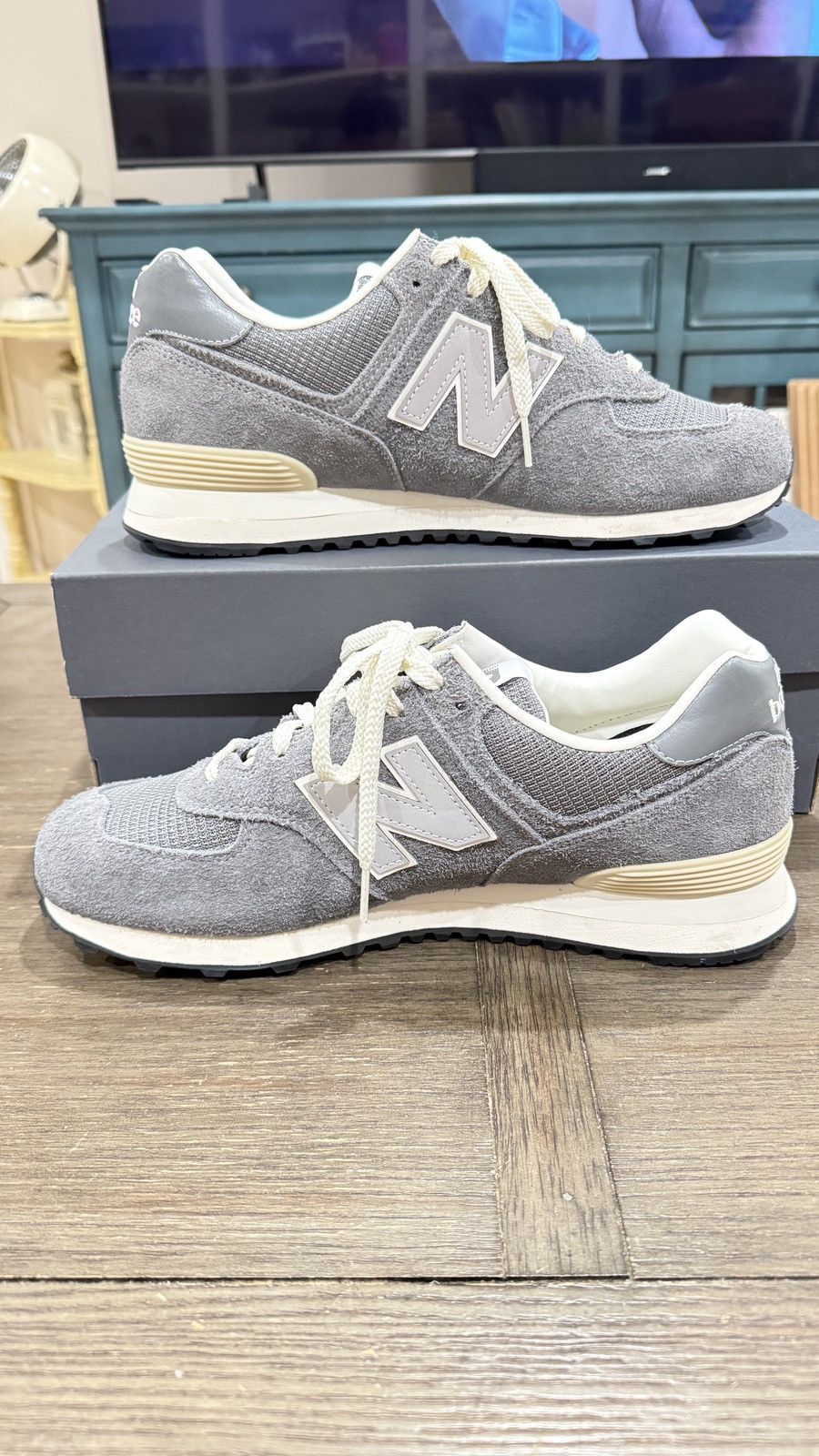 New Balance New Balance x Pottery 574 PremiumSoft Grey U574GG2 Size 11 Size US 11 / EU 44 - 3 Thumbnail