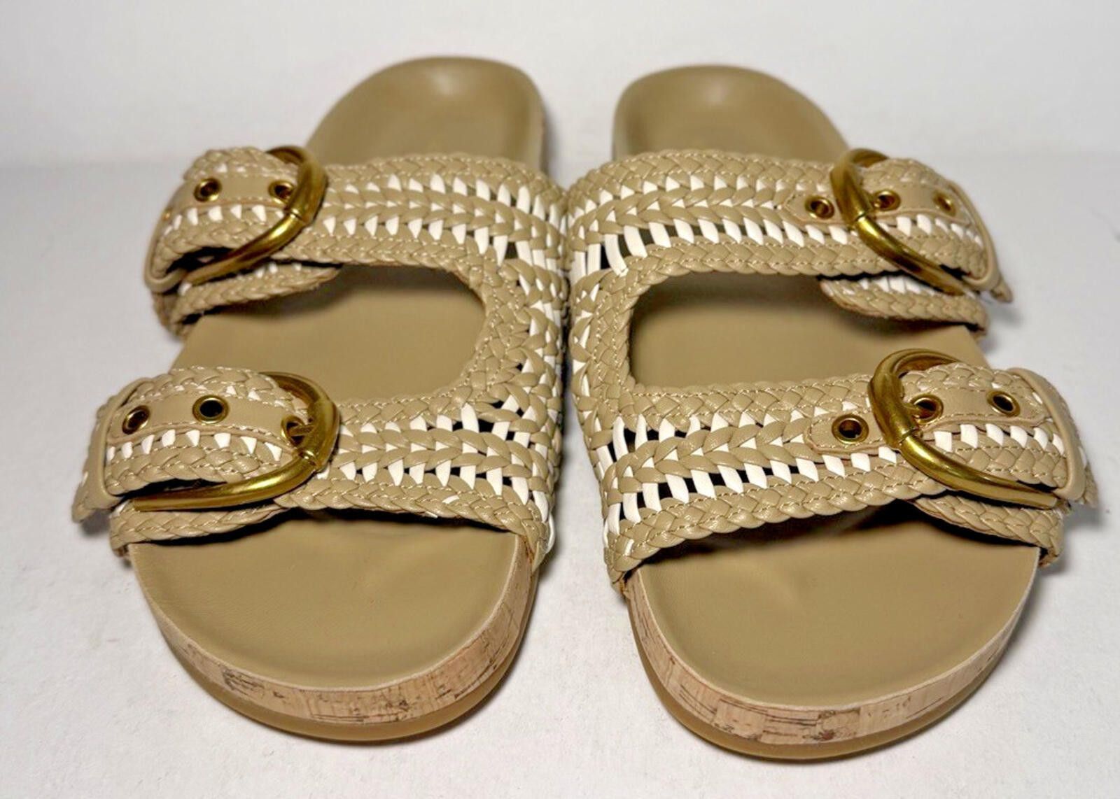 Other VERONICA BEARD Prue Woven Two Strap Sandal Beige Size US 8 / IT 38 - 2 Thumbnail