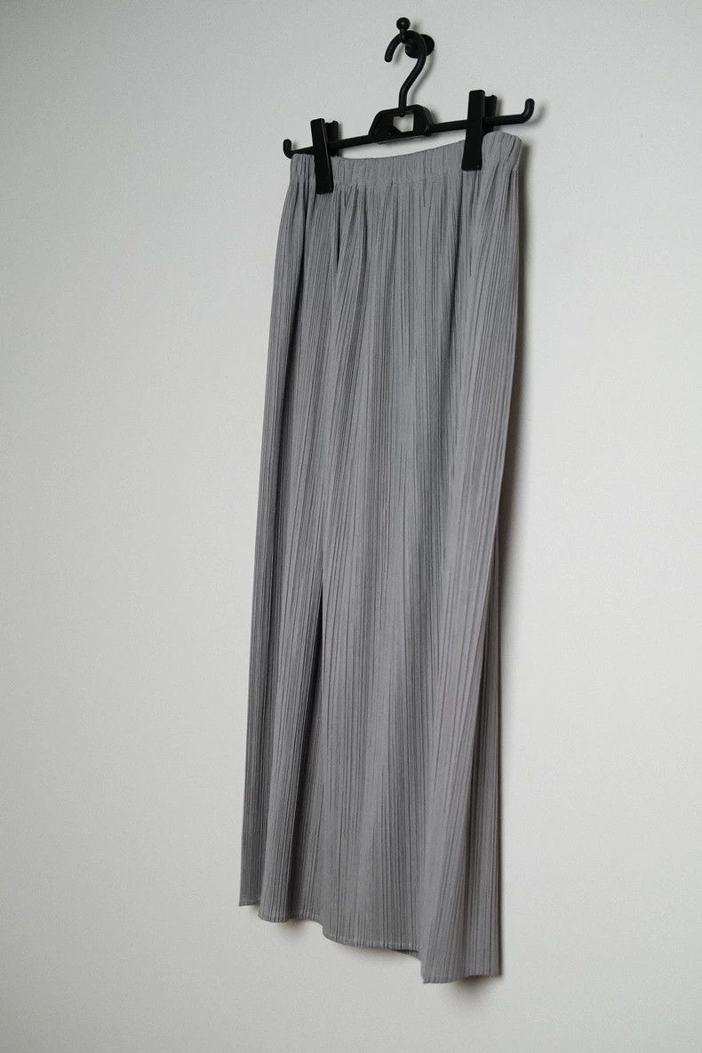 Issey Miyake issey miyake size:m Dark grey pleated long dress 2505-Next Size 42" / US 20 - 2 Thumbnail