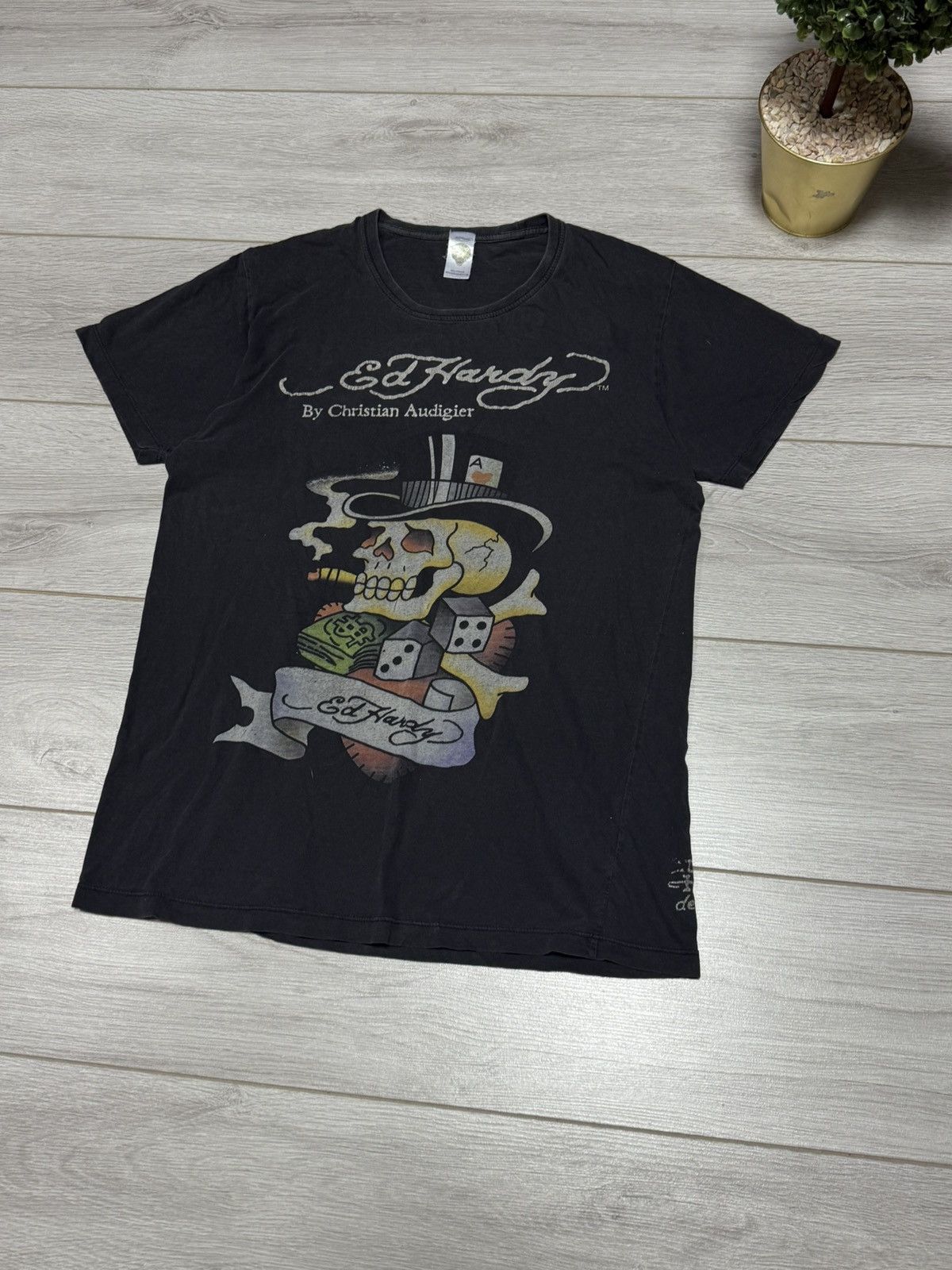Ed Hardy Ed Hardy skull ☠️ USA vintage dice money poker tee shirt Size US M / EU 48-50 / 2 - 2 Thumbnail