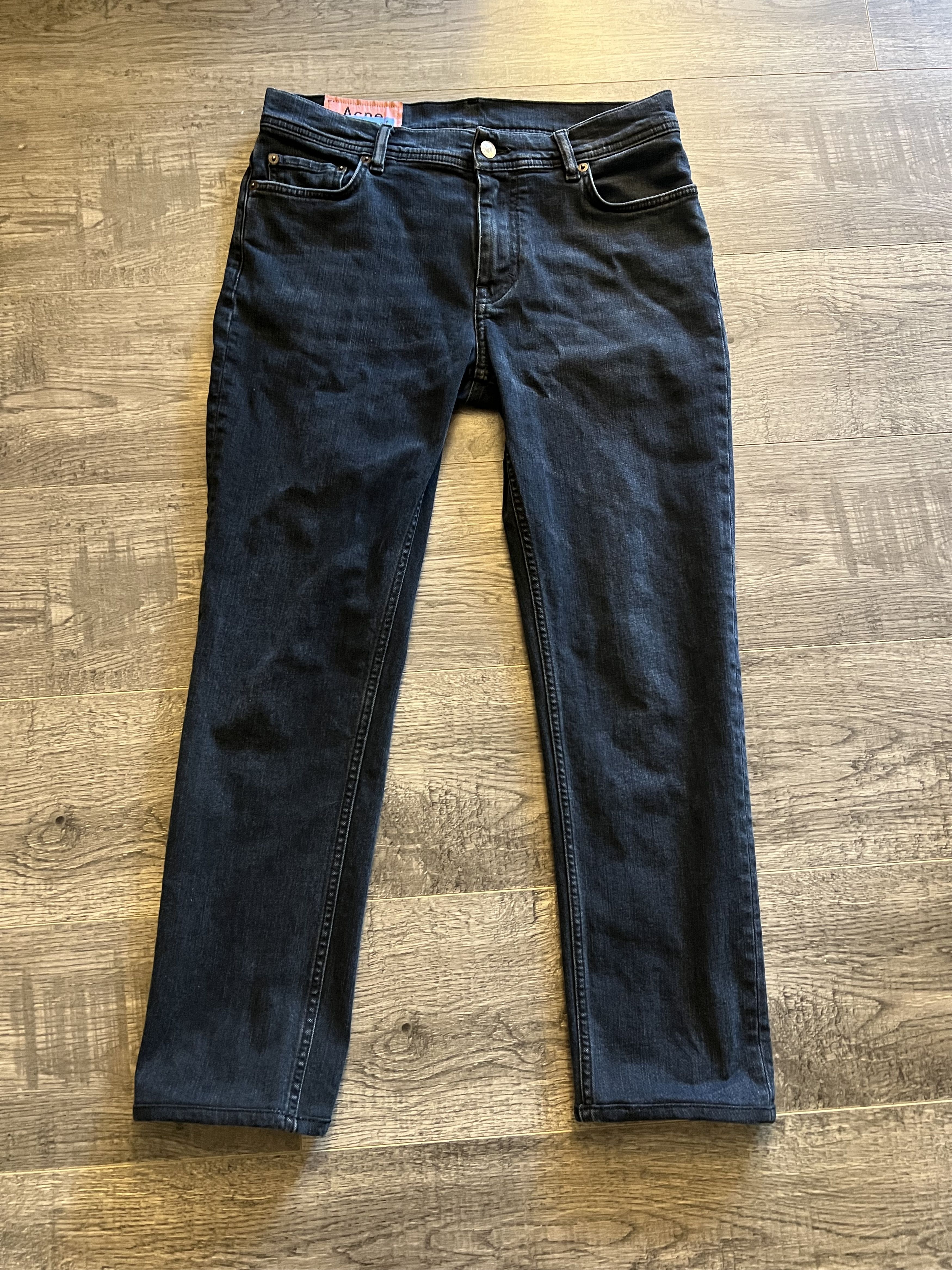 image of Acne Studios Men’S Jeans North Blue Black Denim 31 Bla Konst, Men's