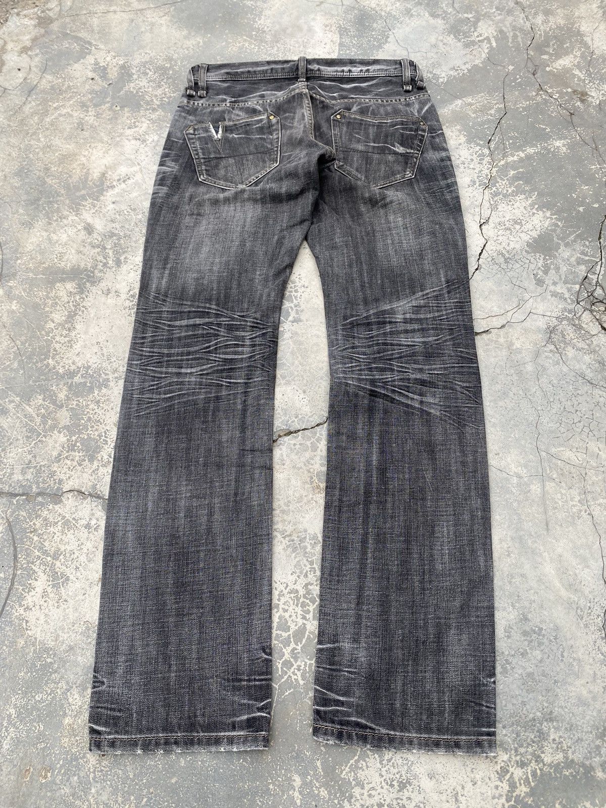 If Six Was Nine 🔥RATTLE TRAP🔥 distressed dark jeans Size US 32 / EU 48 - 9 Thumbnail