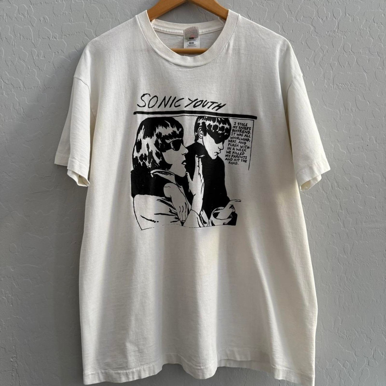 Fruit Of The Loom Vintage 90s sonic youth goo grail band tee Size US XL / EU 56 / 4 - 1 Thumbnail