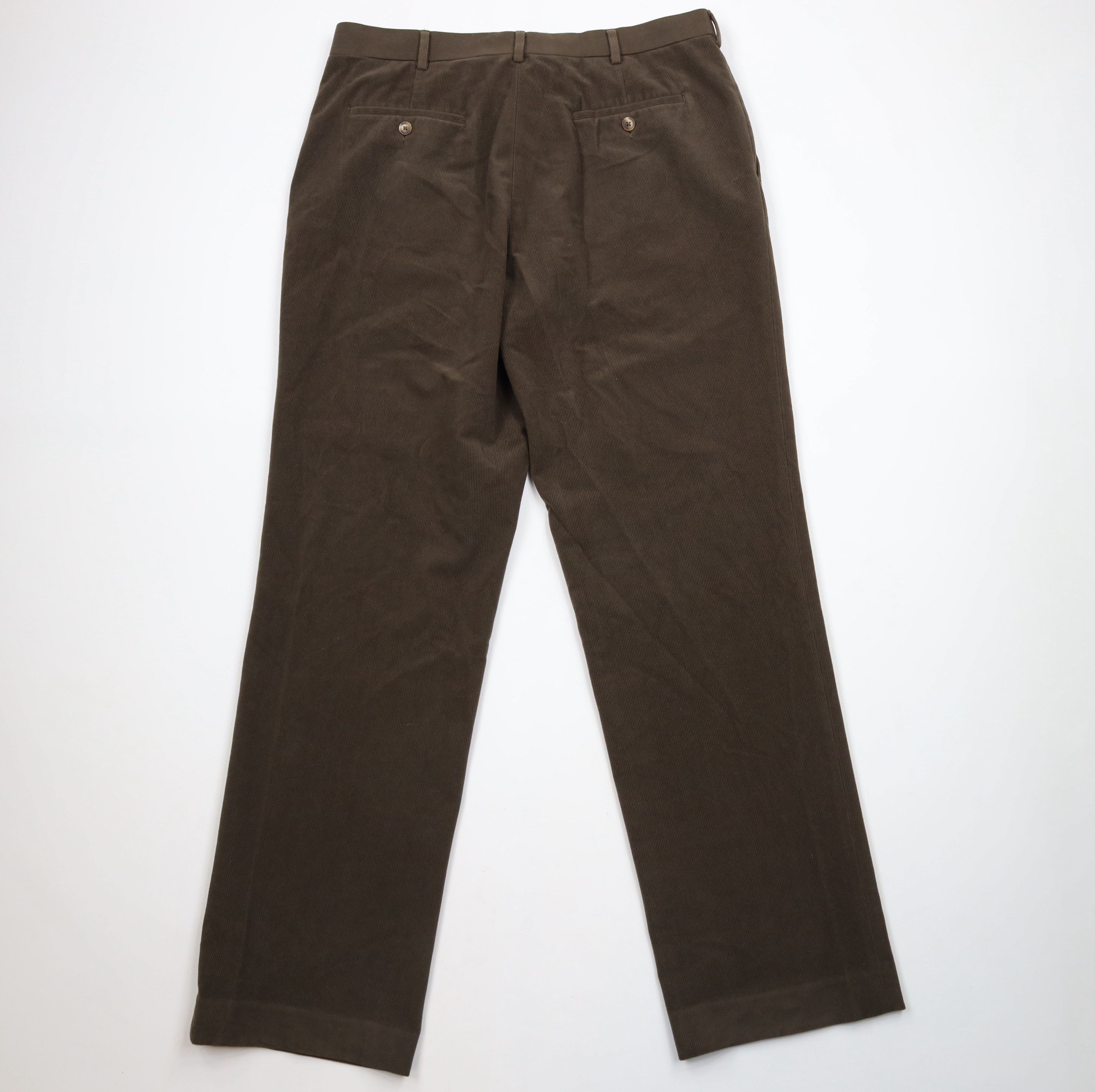 Vintage Vintage 90s Streetwear Corduroy Wide Leg Chino Pants Brown Size US 36 / EU 52 - 7 Thumbnail