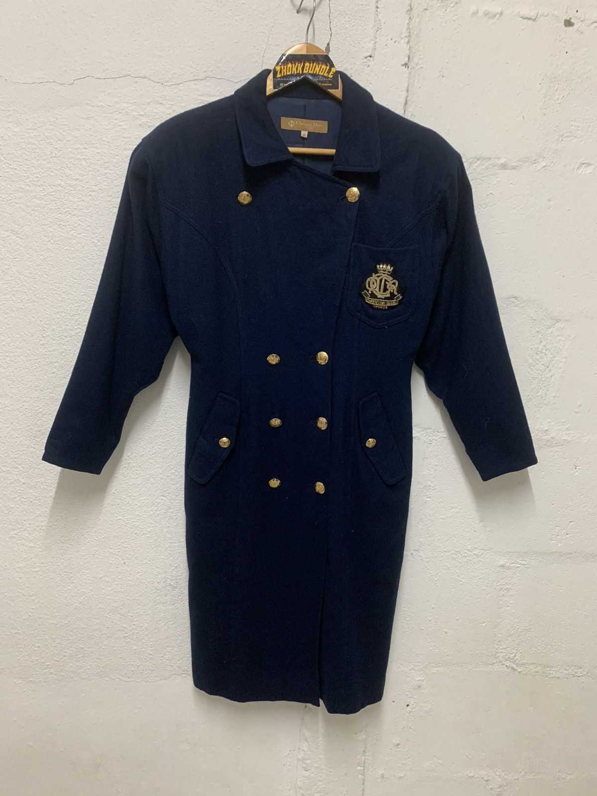 Christian Dior Monsieur Vintage Christian Dior women double breasted wool overcoat Size M / US 6-8 / IT 42-44 - 1 Thumbnail