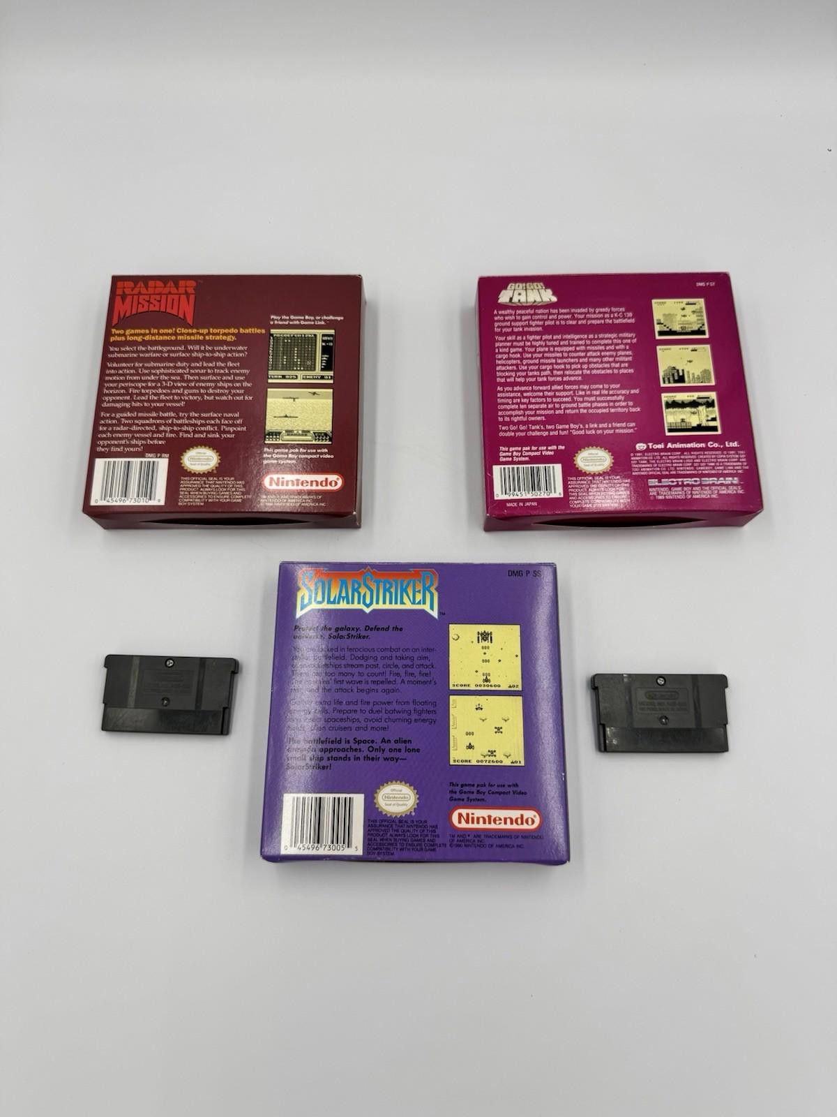 Nintendo Game Boy Collection BOXES RADAR MISSION Solar Striker Go Tan Size ONE SIZE - 3 Thumbnail