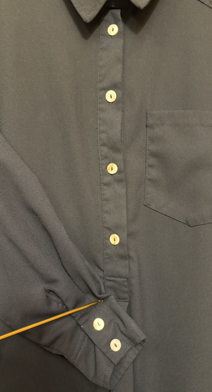 Other Tuckernuck Black Callahan Long Sleeve Crepe Shirt Dress Size S / US 4 / IT 40 - 7 Thumbnail