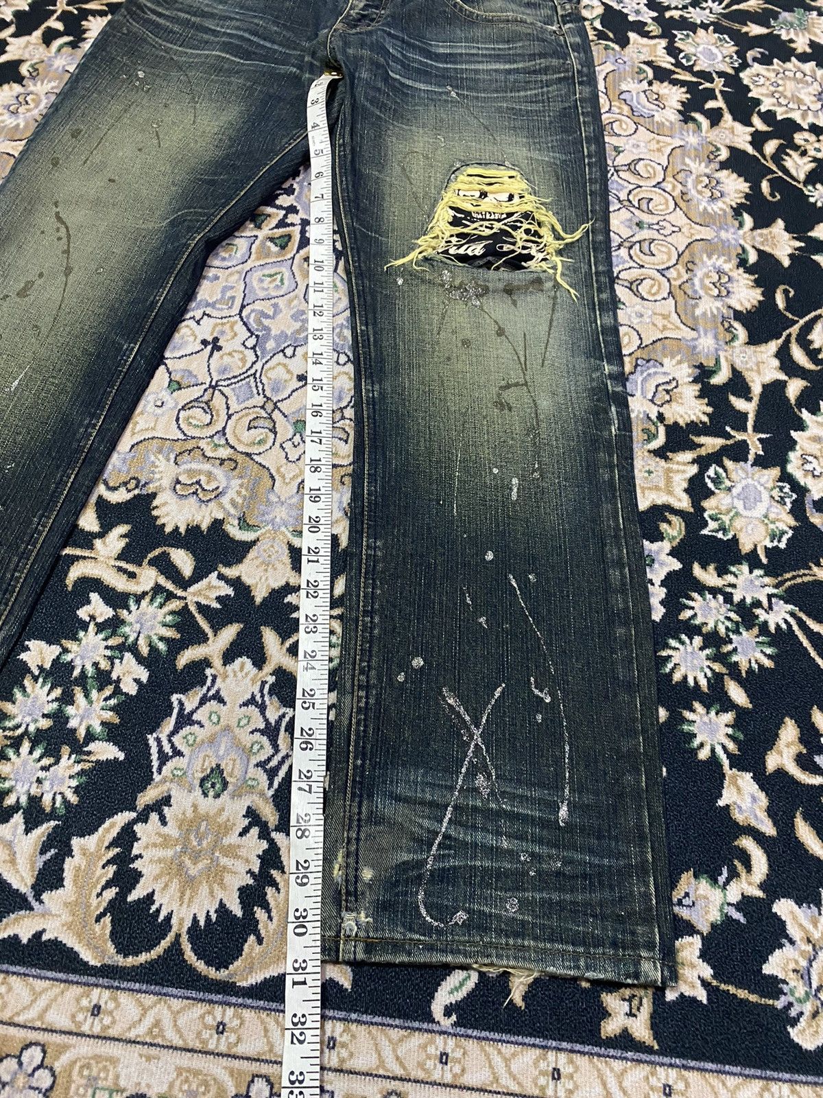 Japanese Brand Vintage Wild Life Skull splatered paint pants Size US 32 / EU 48 - 10 Thumbnail