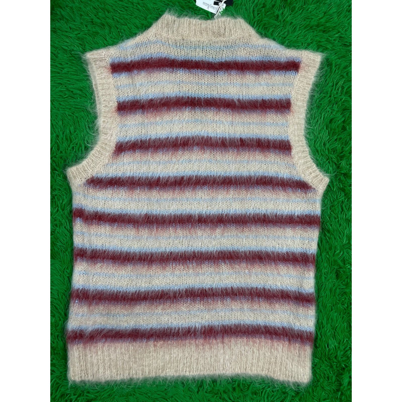 Marni Marni Vest Cream Maroon Baby Blue Size 50 (Medium) New Size US M / EU 48-50 / 2 - 2 Thumbnail