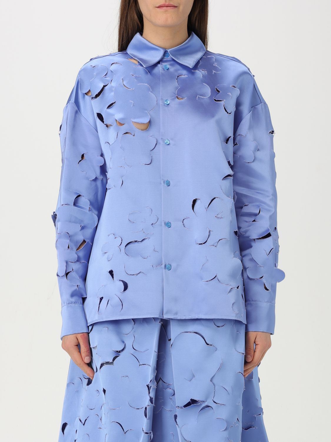 Marni Marni Shirt Woman Blue Size L / US 10 / IT 46 - 1 Thumbnail