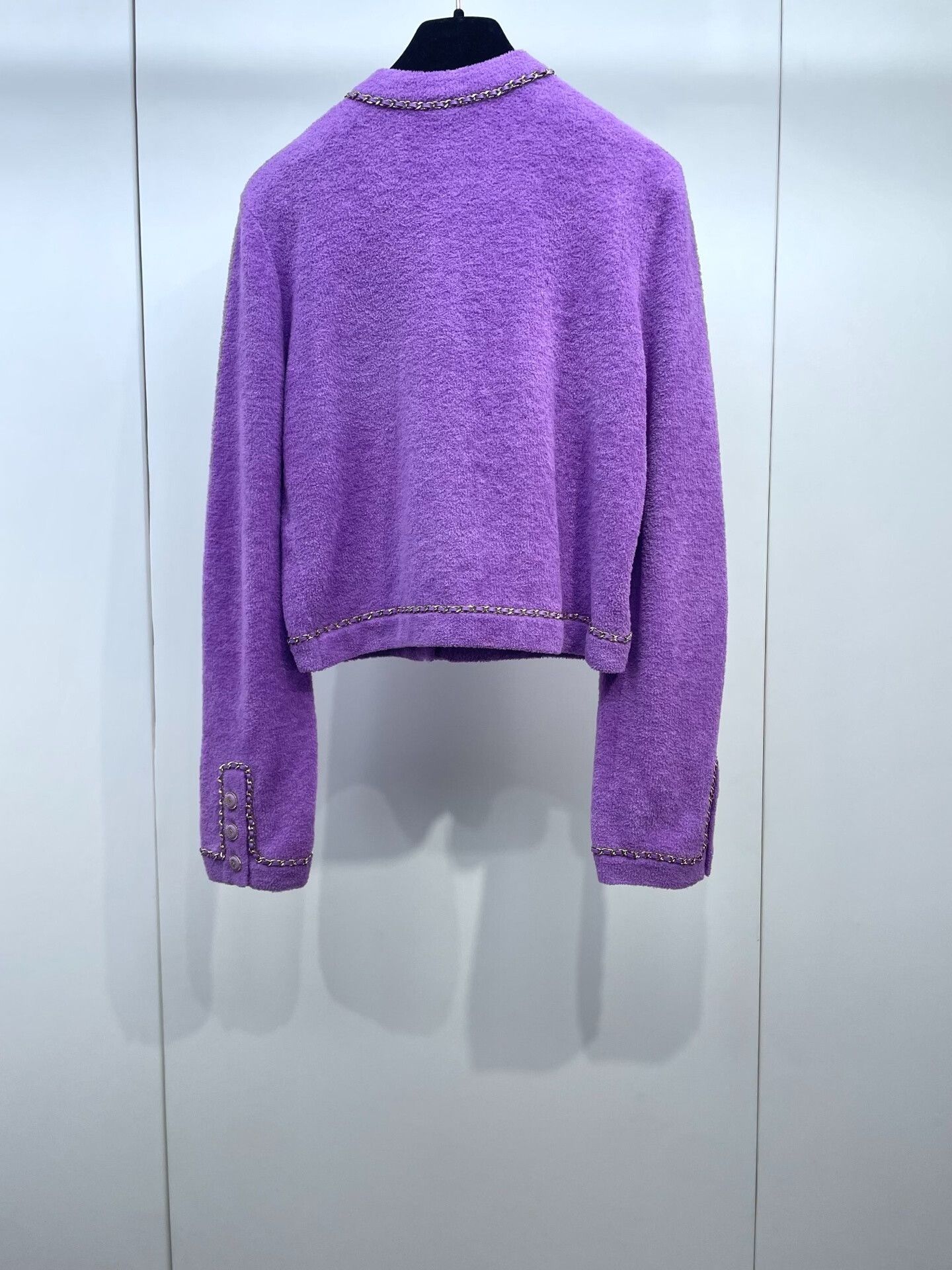 Chanel Chanel Resort Collection Purple Chain-Trim Cardigan Size XS / US 0-2 / IT 36-38 - 2 Thumbnail