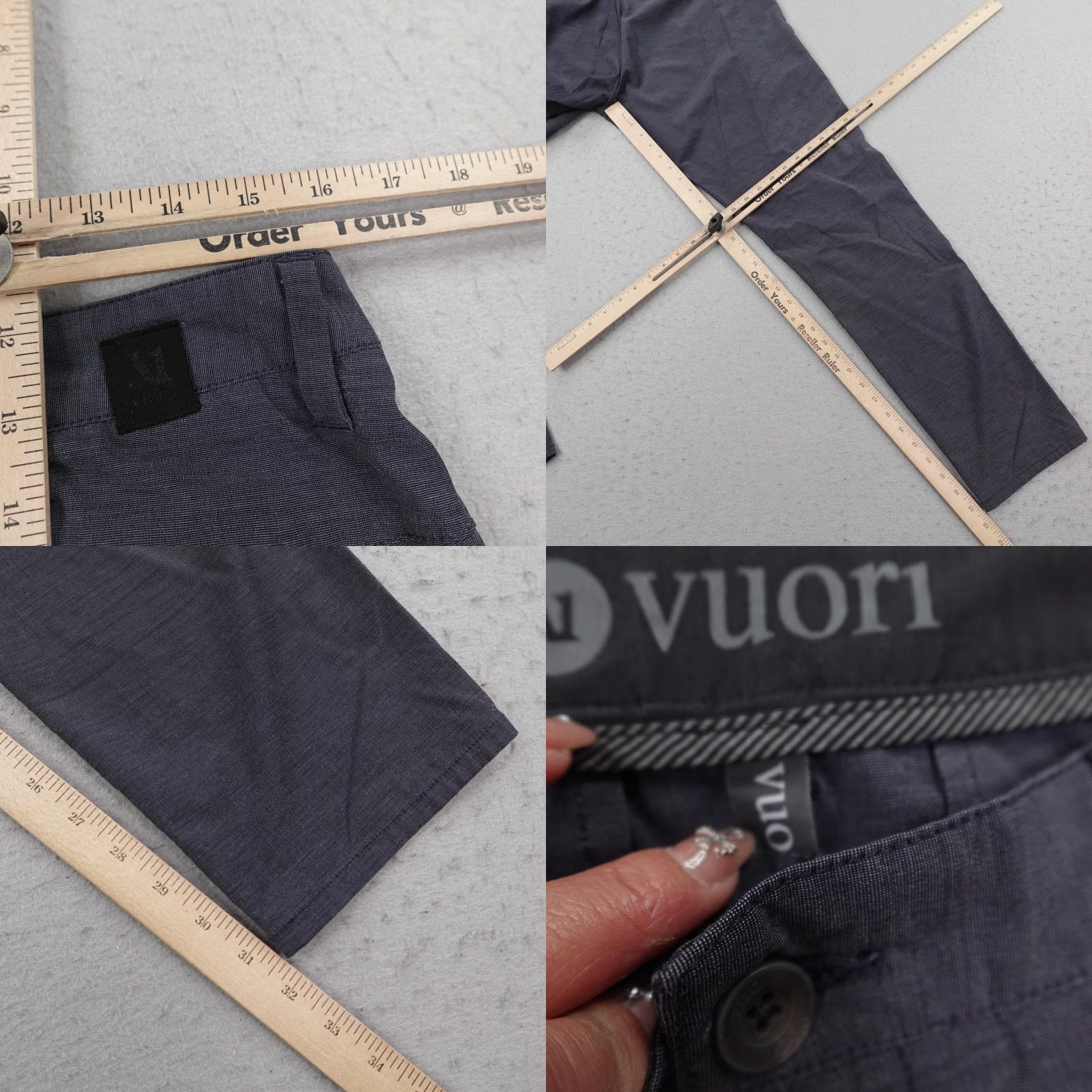 Vuori Vuori Pants Mens 32x32 Gray Performance Chino Slim Straight Stretch Golf Flex Pants - Mens Adjustable Inseam 32 Size US 32 / EU 48 - 8 Thumbnail